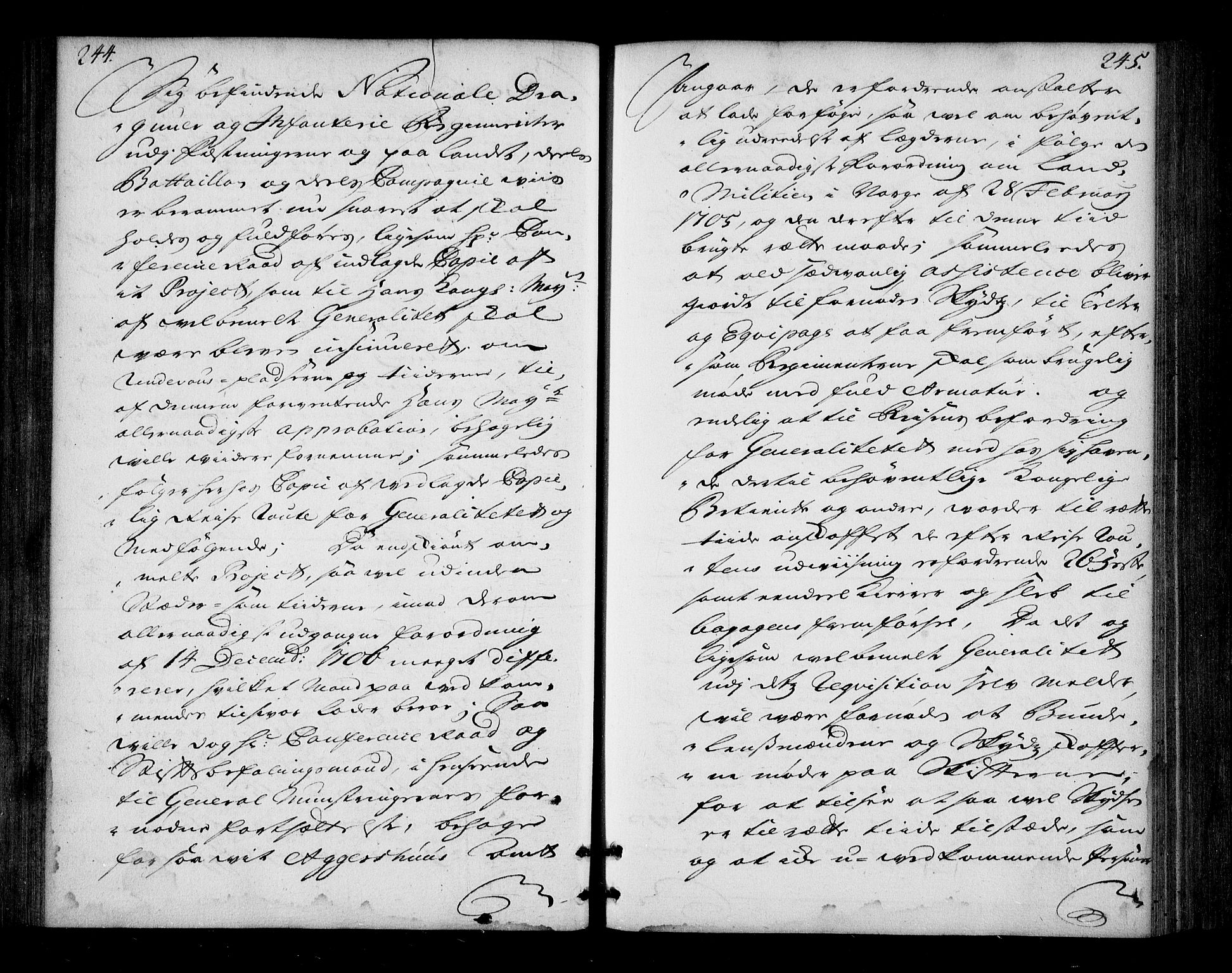 Stattholderembetet 1572-1771, AV/RA-EA-2870/Bd/L0013: Ordreprotokoll, 1720-1722, s. 244-245
