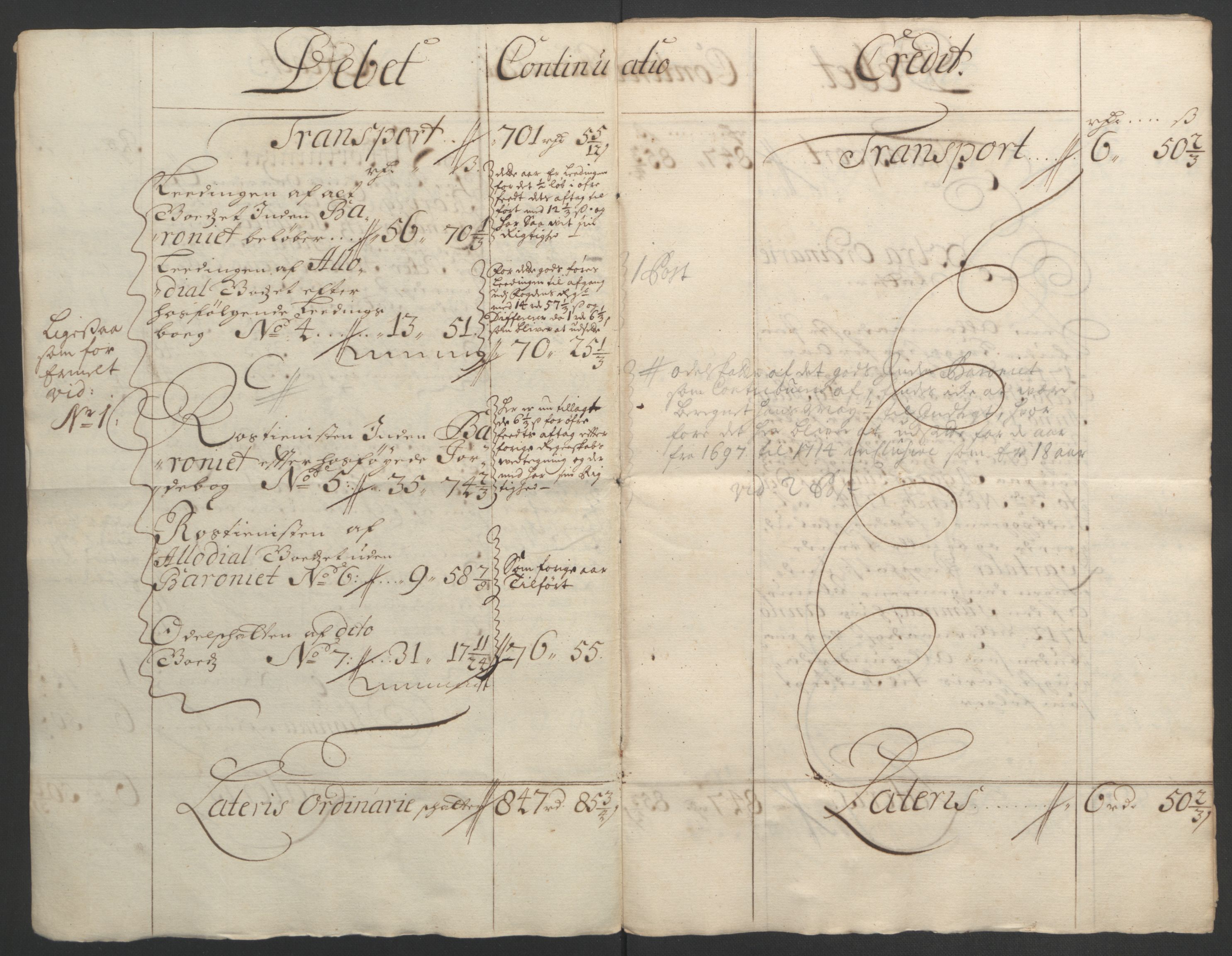 Rentekammeret inntil 1814, Reviderte regnskaper, Fogderegnskap, RA/EA-4092/R49/L3138: Fogderegnskap Rosendal Baroni, 1691-1714, s. 359
