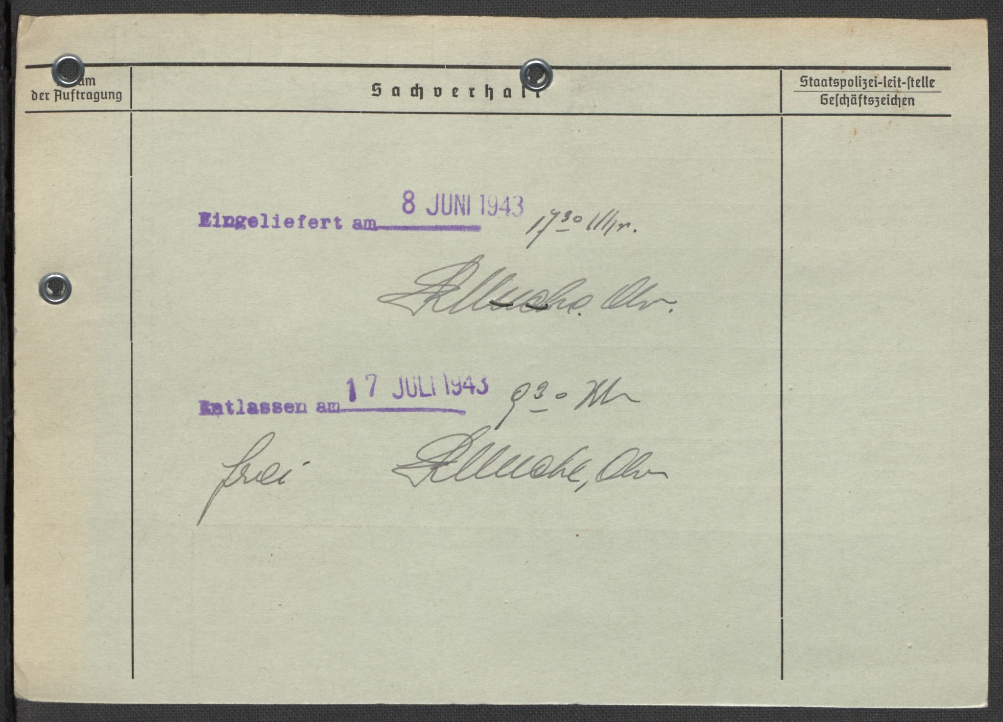 Befehlshaber der Sicherheitspolizei und des SD, AV/RA-RAFA-5969/E/Ea/Eaa/L0002: Register over norske fanger i Møllergata 19: Bj-Eng, 1940-1945, s. 542