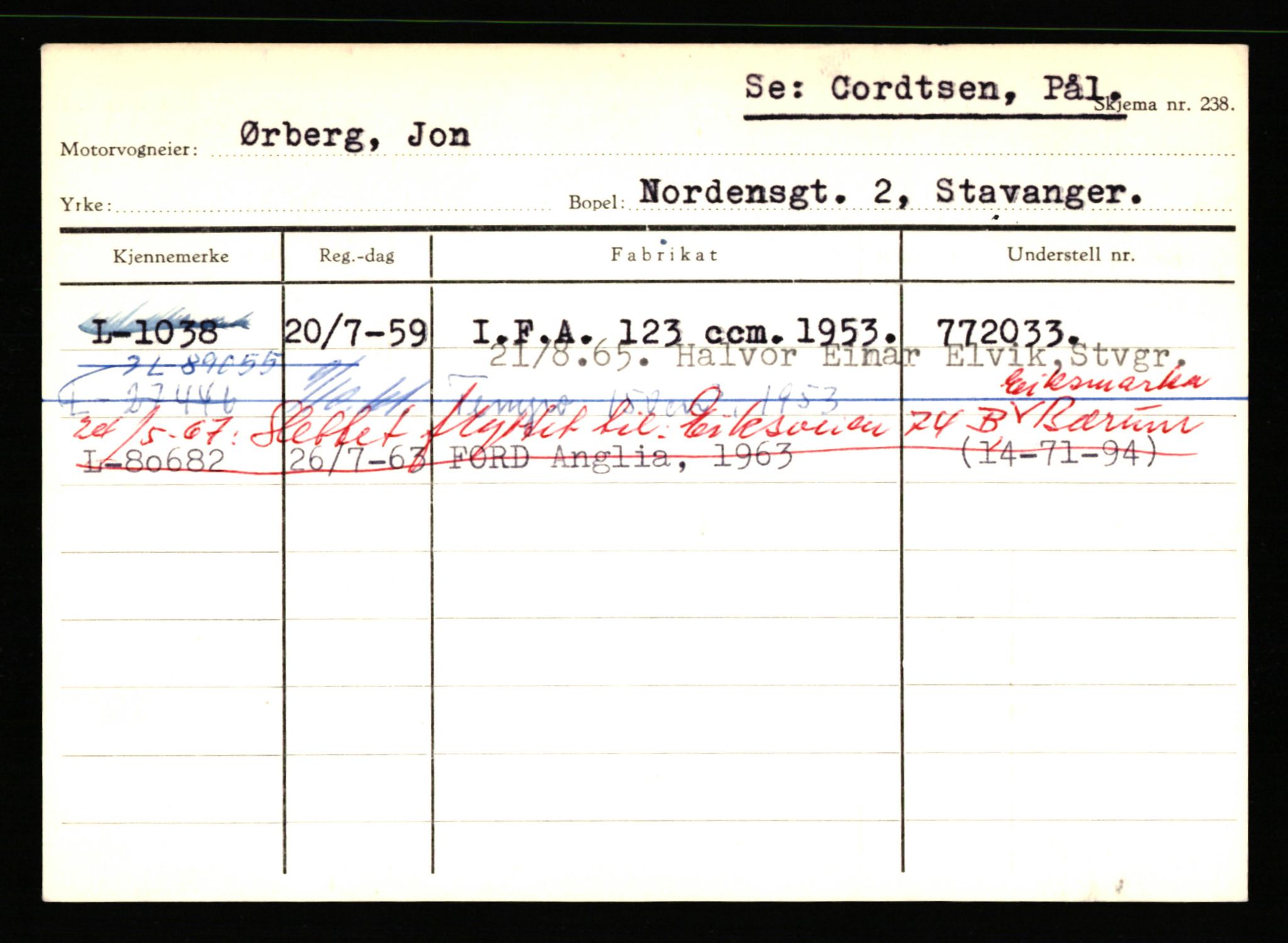 Stavanger trafikkstasjon, SAST/A-101942/0/H/L0044: Øksna - Åmo, 1930-1971, s. 269