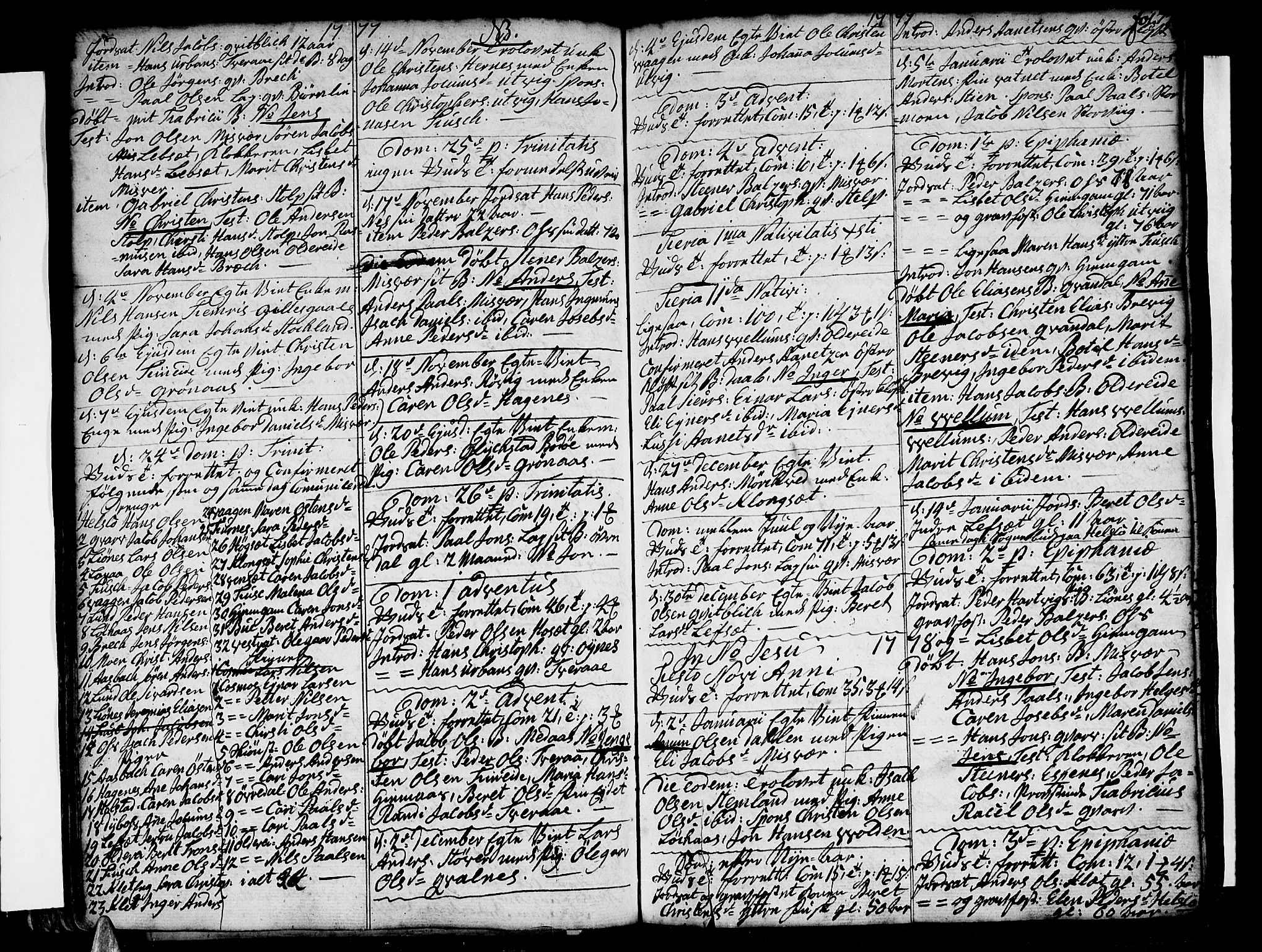Ministerialprotokoller, klokkerbøker og fødselsregistre - Nordland, AV/SAT-A-1459/852/L0735: Ministerialbok nr. 852A05, 1762-1820, s. 77