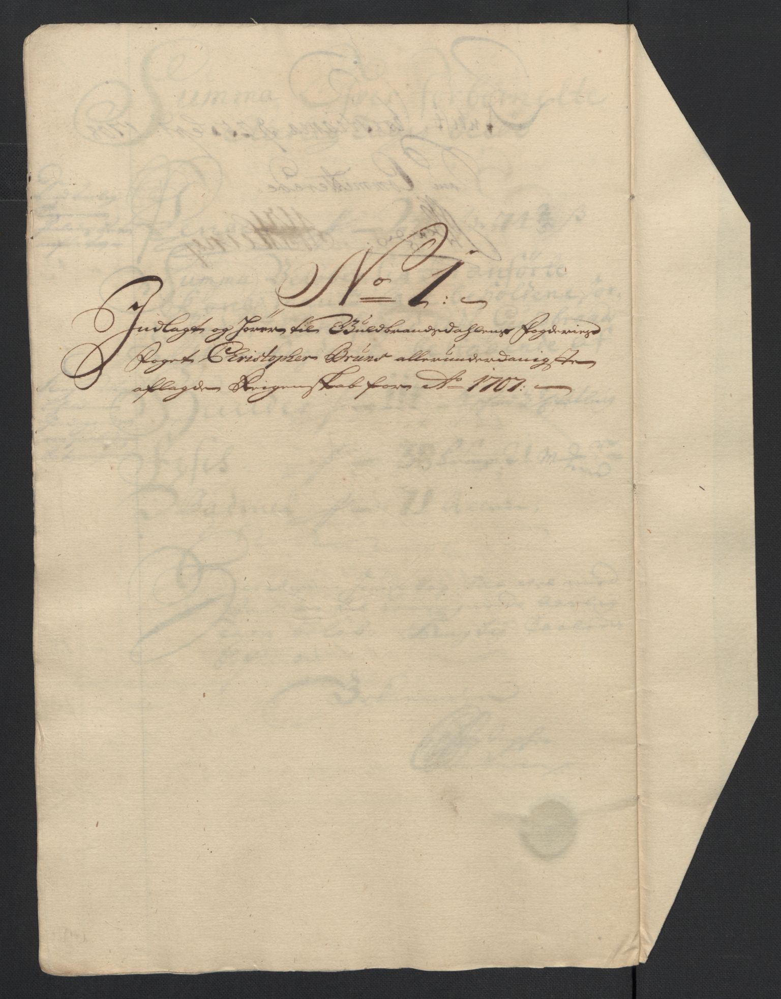 Rentekammeret inntil 1814, Reviderte regnskaper, Fogderegnskap, RA/EA-4092/R17/L1178: Fogderegnskap Gudbrandsdal, 1705-1707, s. 321