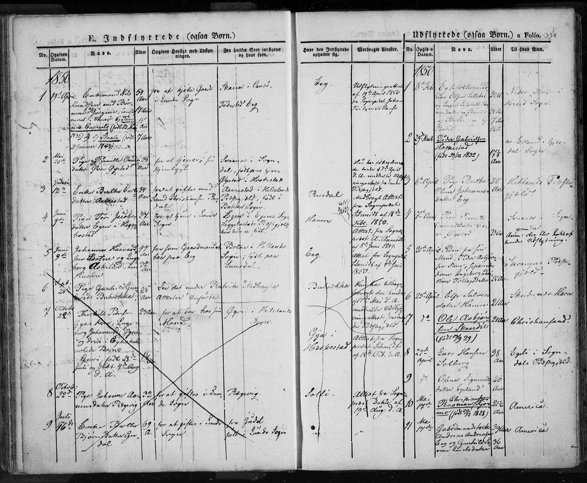 Lund sokneprestkontor, SAST/A-101809/S06/L0008: Ministerialbok nr. A 7.2, 1833-1854, s. 358