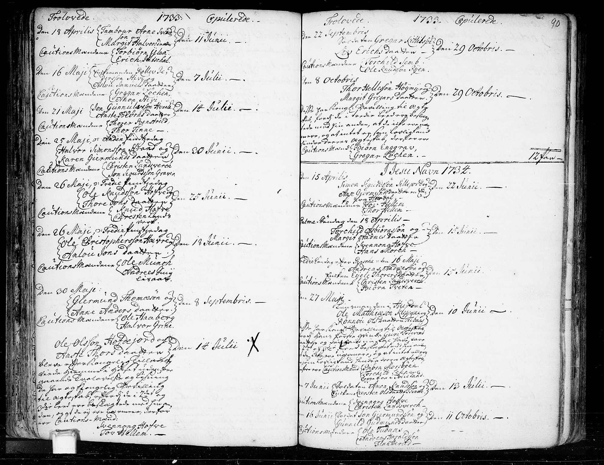 Heddal kirkebøker, AV/SAKO-A-268/F/Fa/L0003: Ministerialbok nr. I 3, 1723-1783, s. 90