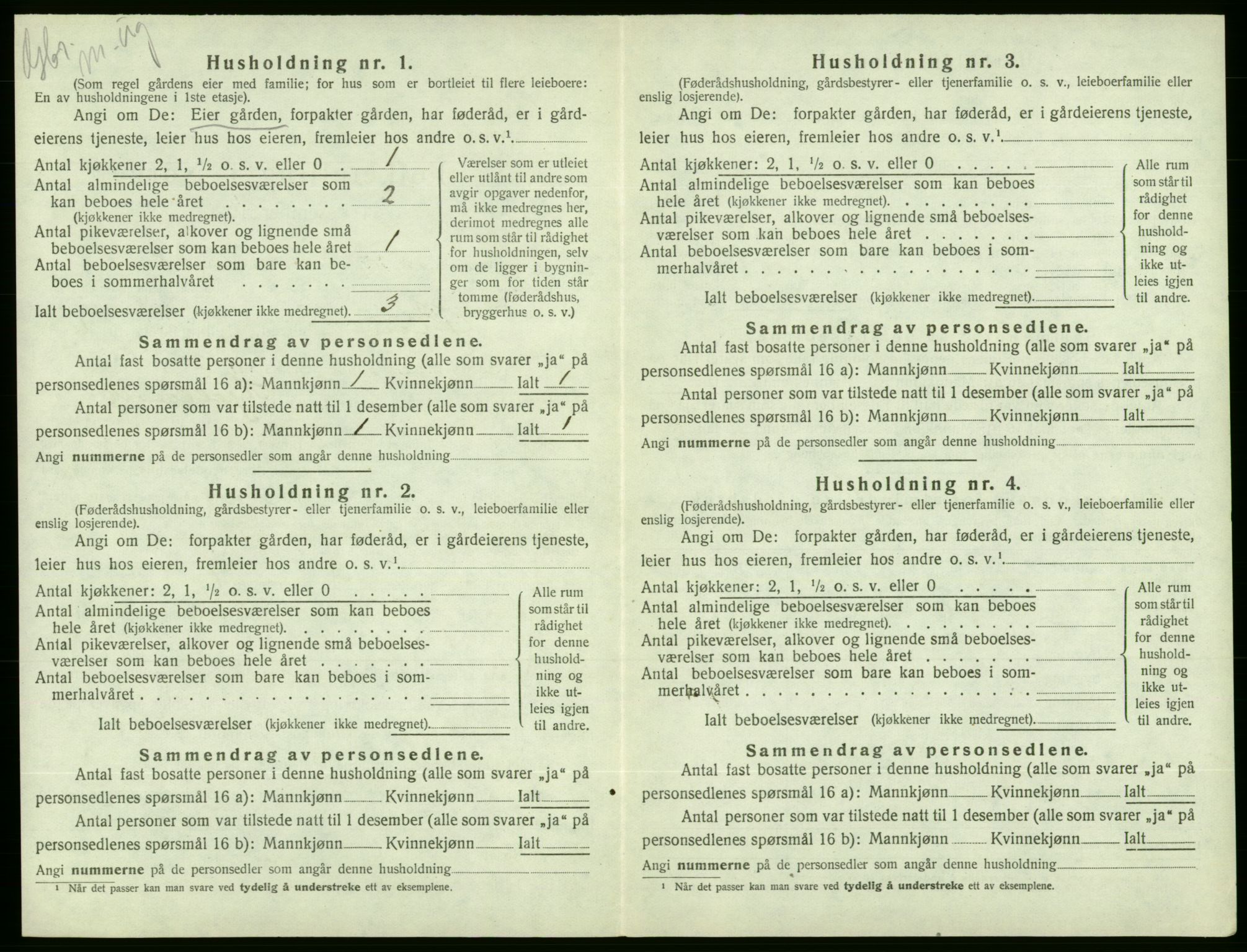 SAB, Folketelling 1920 for 1214 Ølen herred, 1920, s. 501