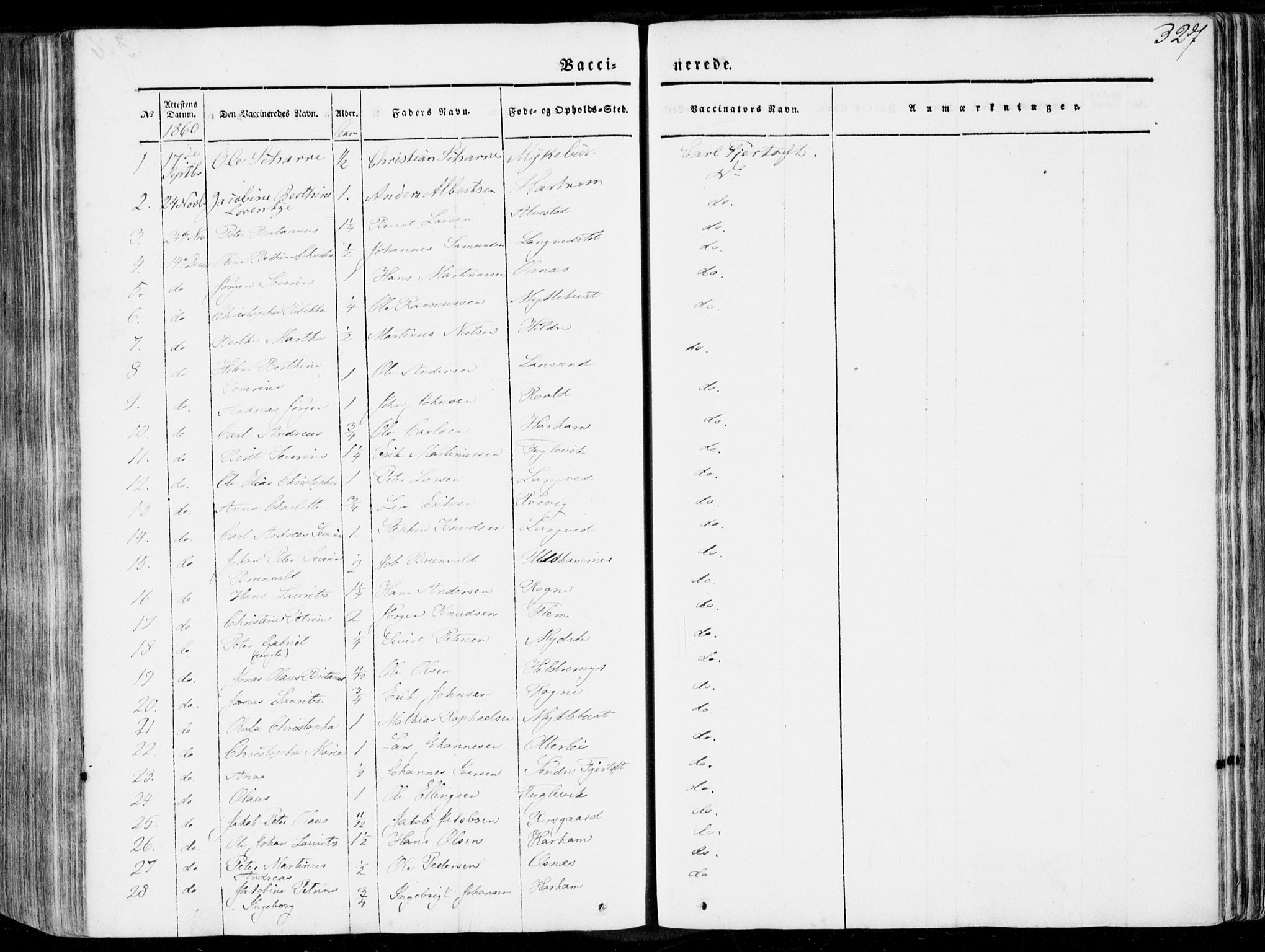 Ministerialprotokoller, klokkerbøker og fødselsregistre - Møre og Romsdal, SAT/A-1454/536/L0497: Ministerialbok nr. 536A06, 1845-1865, s. 327