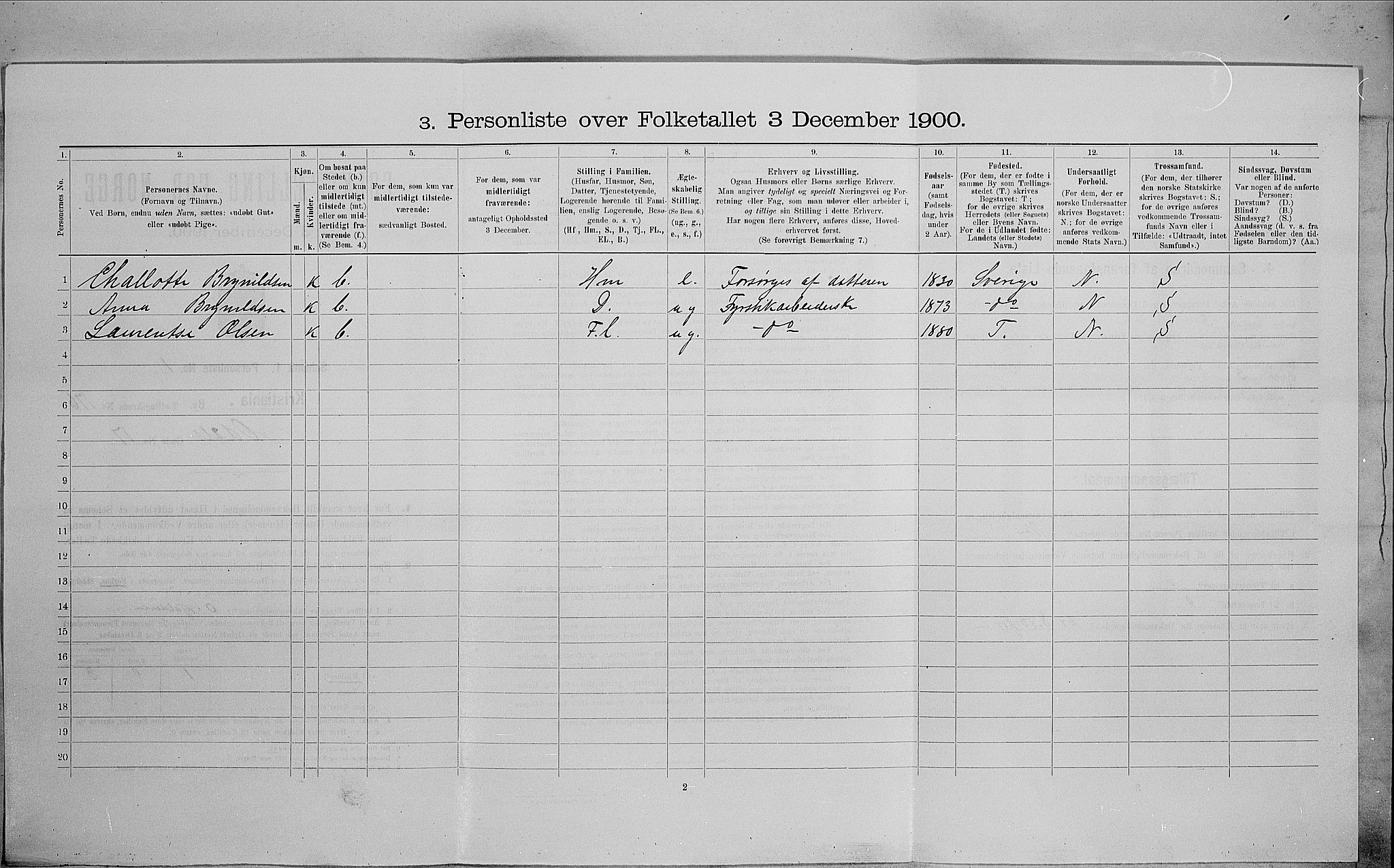 SAO, Folketelling 1900 for 0301 Kristiania kjøpstad, 1900, s. 67390