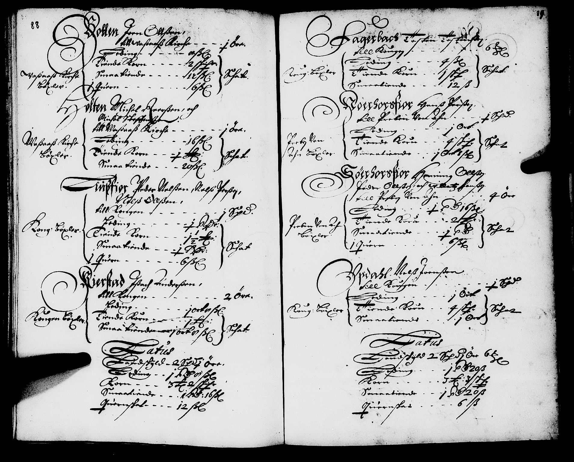 Rentekammeret inntil 1814, Realistisk ordnet avdeling, AV/RA-EA-4070/N/Nb/Nba/L0056: Namdalen len, 1669, s. 88-89