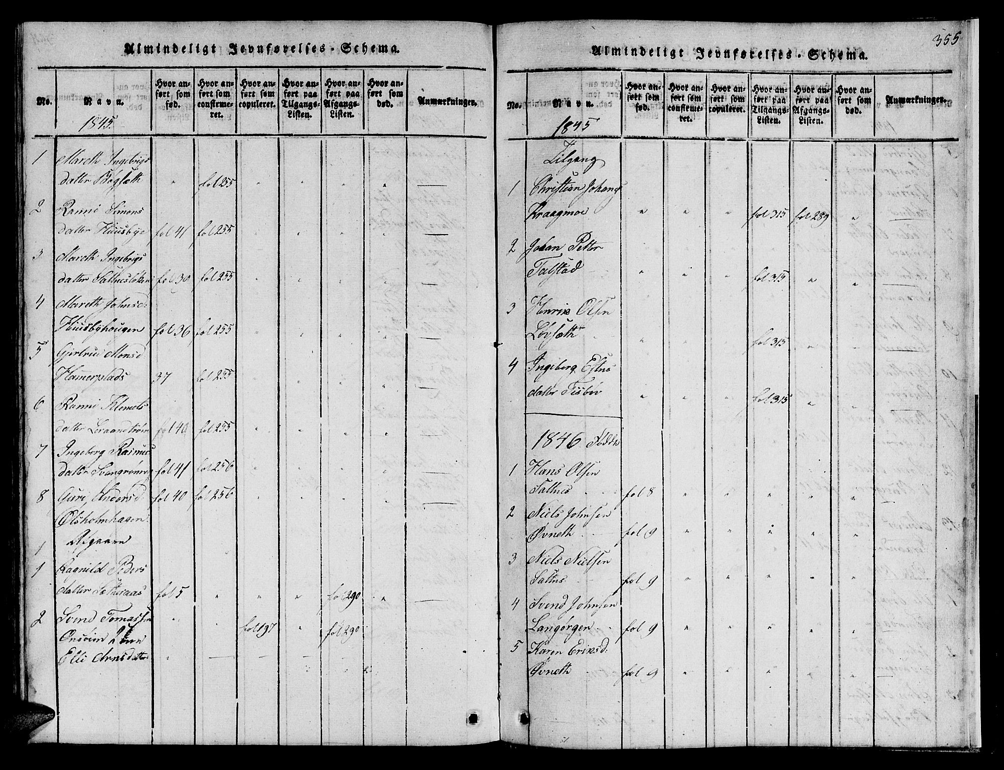 Ministerialprotokoller, klokkerbøker og fødselsregistre - Sør-Trøndelag, SAT/A-1456/666/L0788: Klokkerbok nr. 666C01, 1816-1847, s. 355