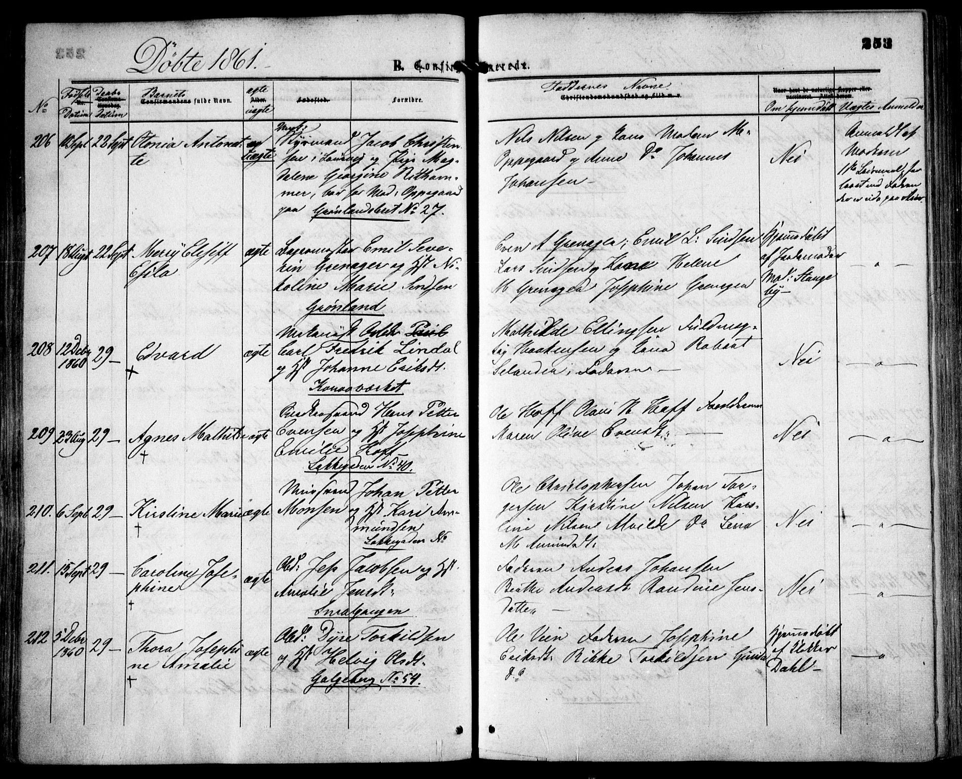 Grønland prestekontor Kirkebøker, SAO/A-10848/F/Fa/L0001: Ministerialbok nr. 1, 1859-1861, s. 253