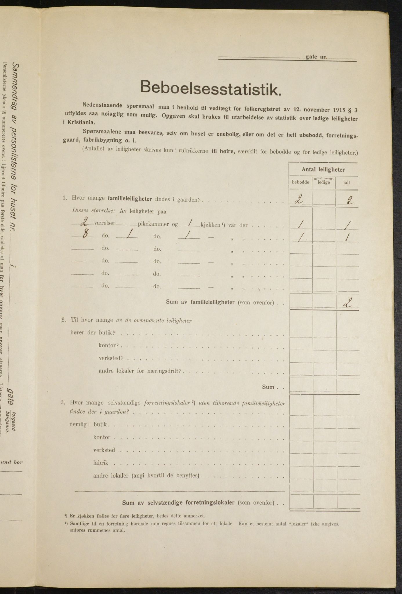 OBA, Kommunal folketelling 1.2.1916 for Kristiania, 1916, s. 55656