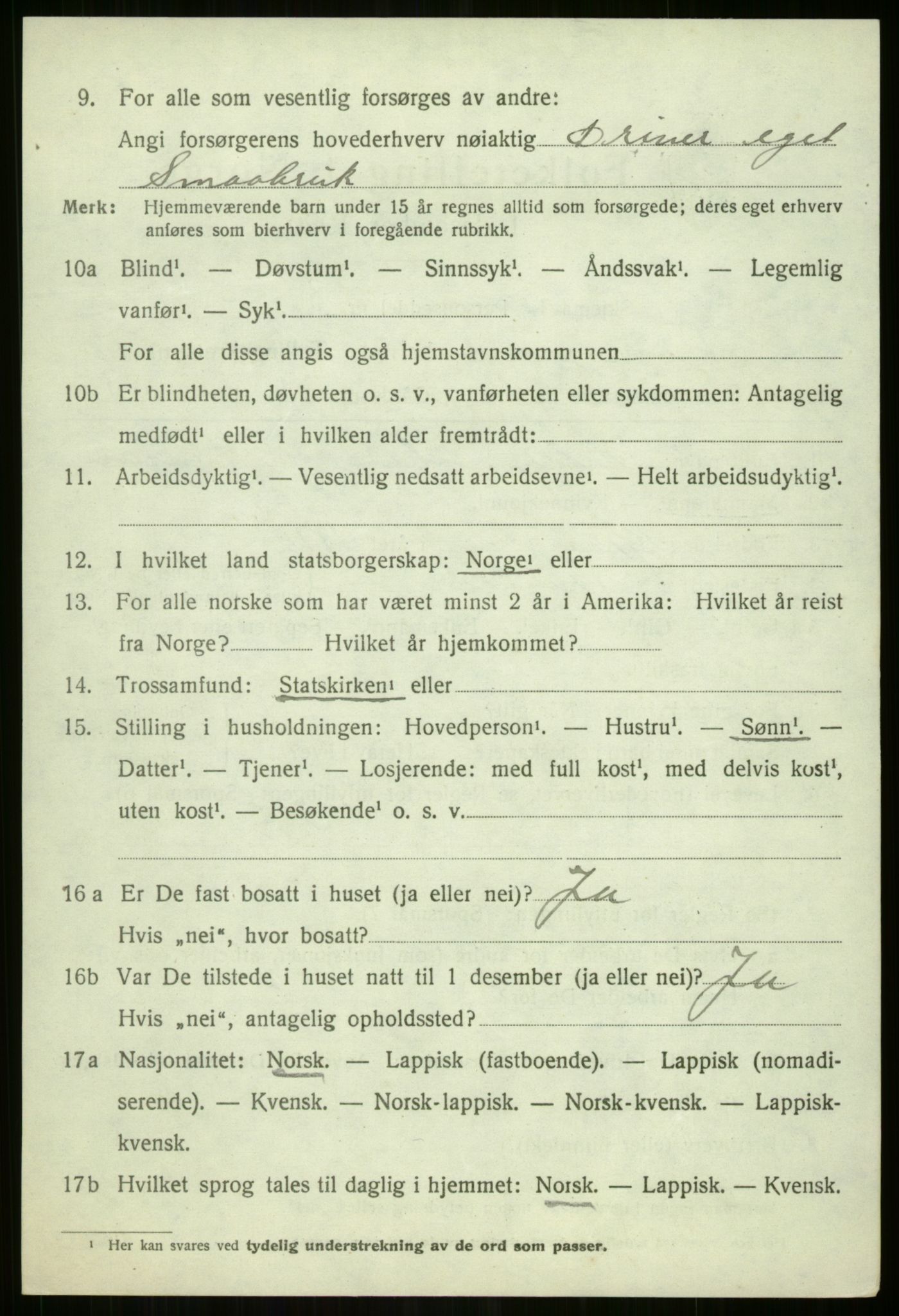 SATØ, Folketelling 1920 for 1934 Tromsøysund herred, 1920, s. 10165