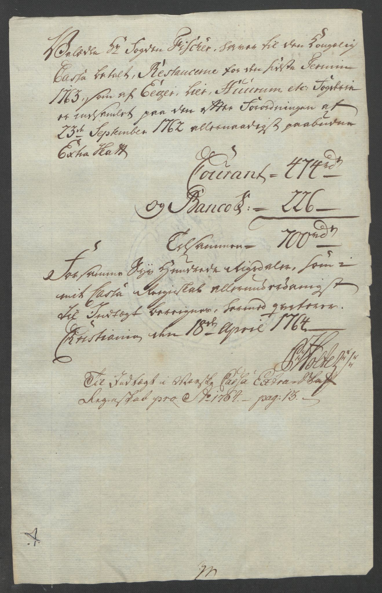 Rentekammeret inntil 1814, Reviderte regnskaper, Fogderegnskap, AV/RA-EA-4092/R31/L1833: Ekstraskatten Hurum, Røyken, Eiker, Lier og Buskerud, 1762-1764, s. 137