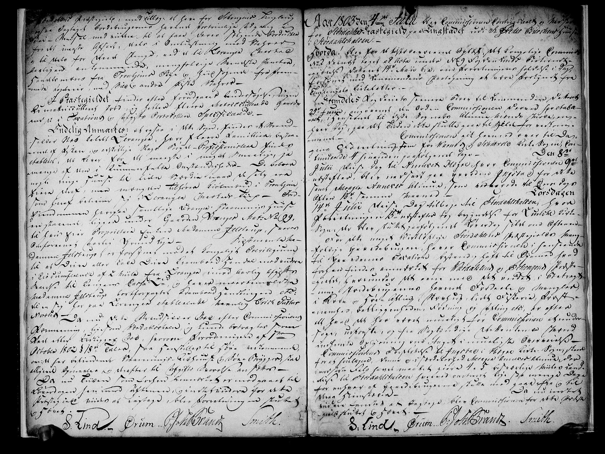 Rentekammeret inntil 1814, Realistisk ordnet avdeling, AV/RA-EA-4070/N/Ne/Nea/L0147: Stjørdal og Verdal fogderi. Deliberasjonsprotokoll, 1803, s. 5