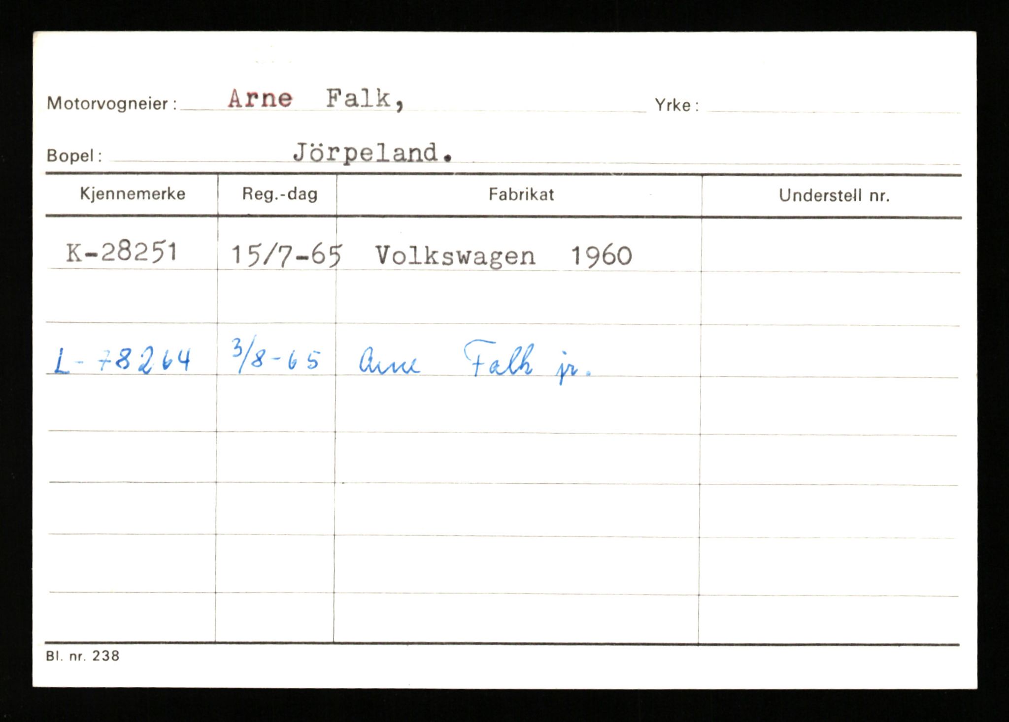 Stavanger trafikkstasjon, SAST/A-101942/0/G/L0005: Registreringsnummer: 23000 - 34245, 1930-1971, s. 1687