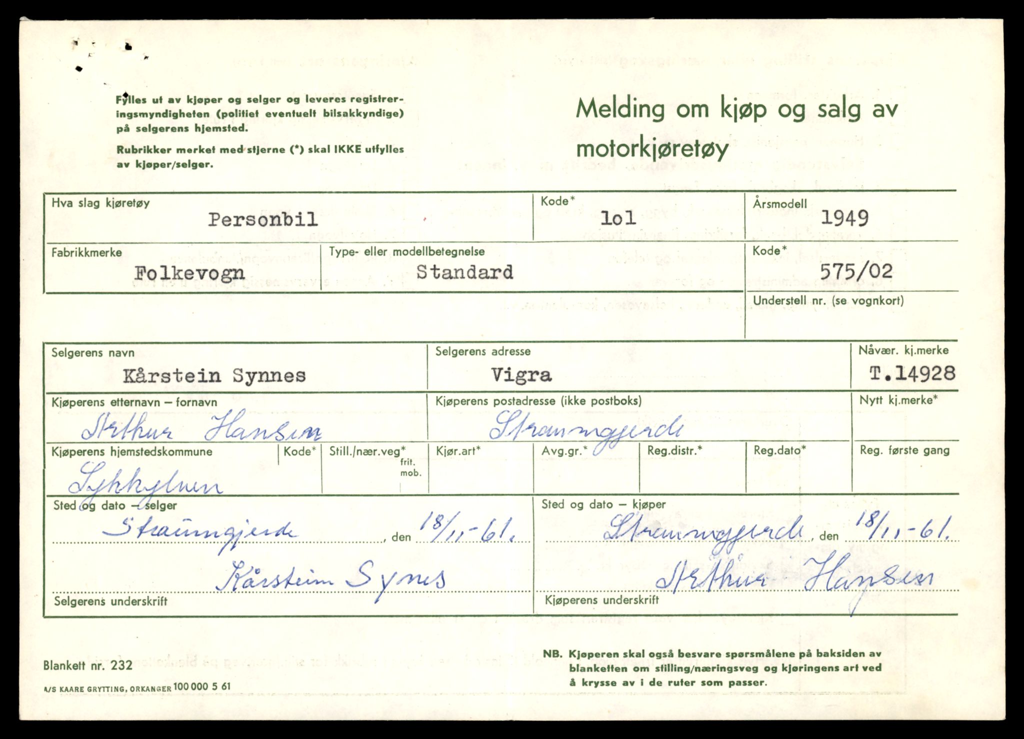 Møre og Romsdal vegkontor - Ålesund trafikkstasjon, AV/SAT-A-4099/F/Fe/L0049: Registreringskort for kjøretøy T 14864 - T 18613, 1927-1998, s. 1455
