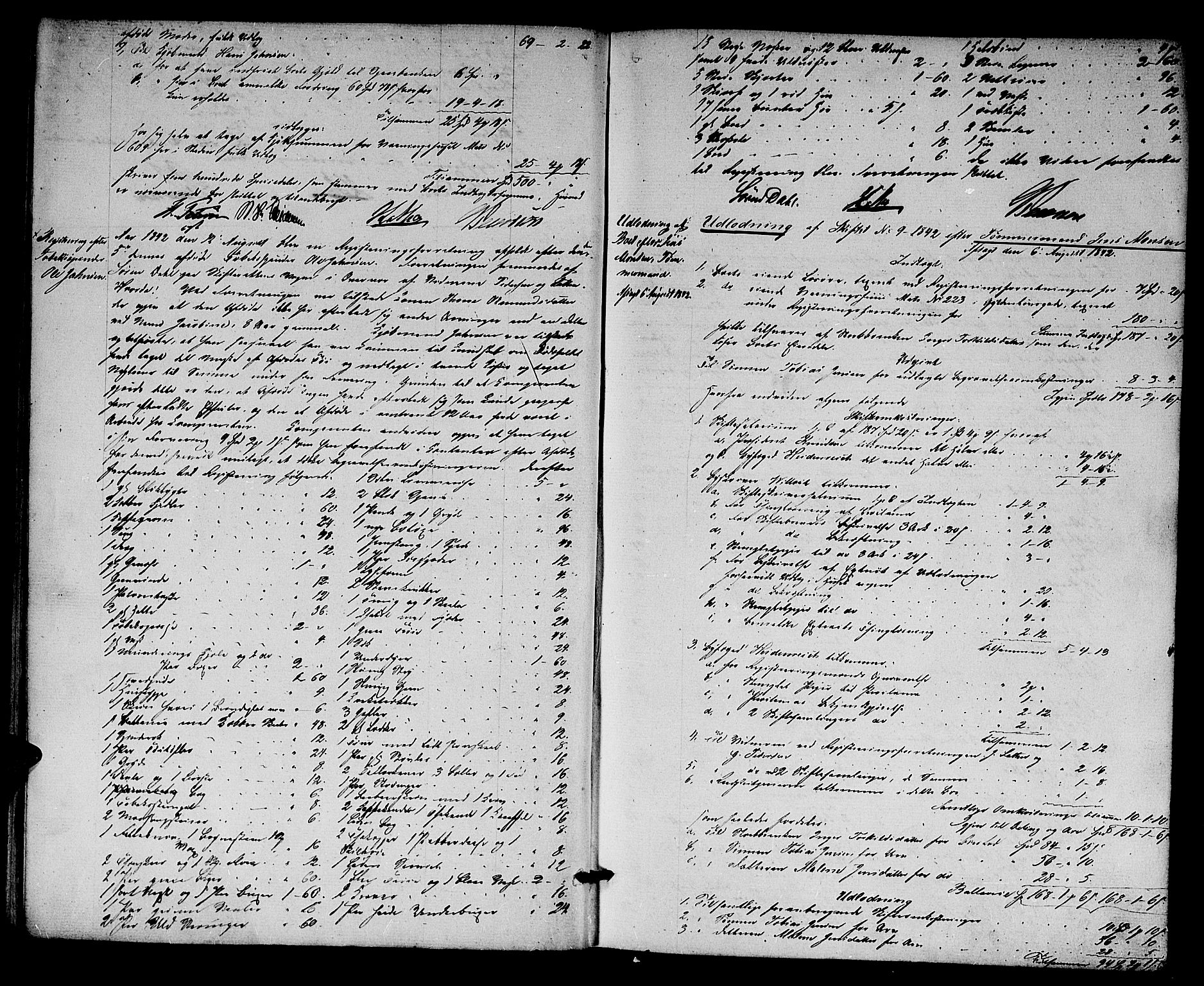 Kristiansand byrett, AV/SAK-1223-0001/H/Hc/L0023: Skifteprotokoll nr. 19, 1842-1845, s. 17b-18a