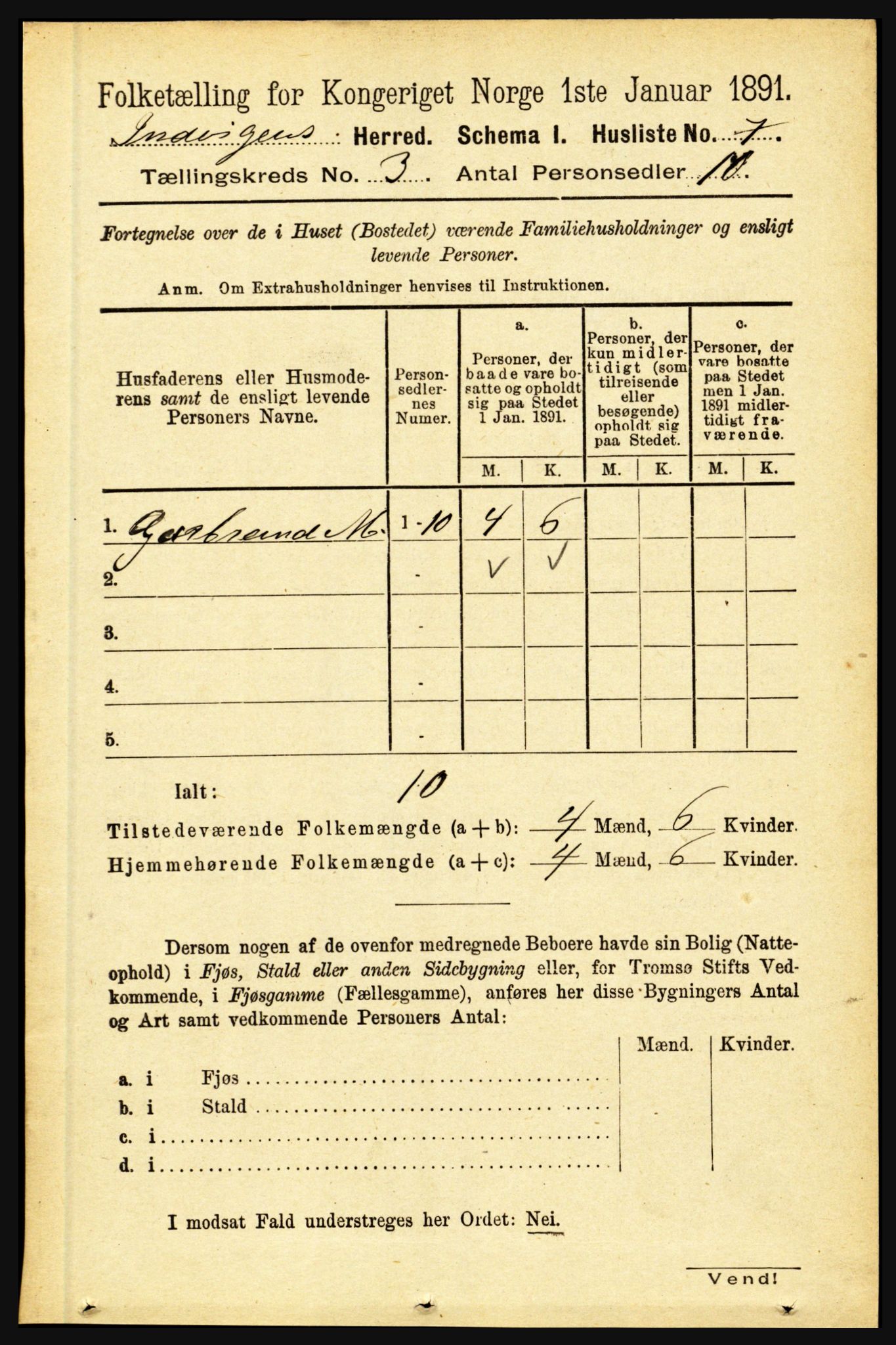 RA, Folketelling 1891 for 1447 Innvik herred, 1891, s. 980