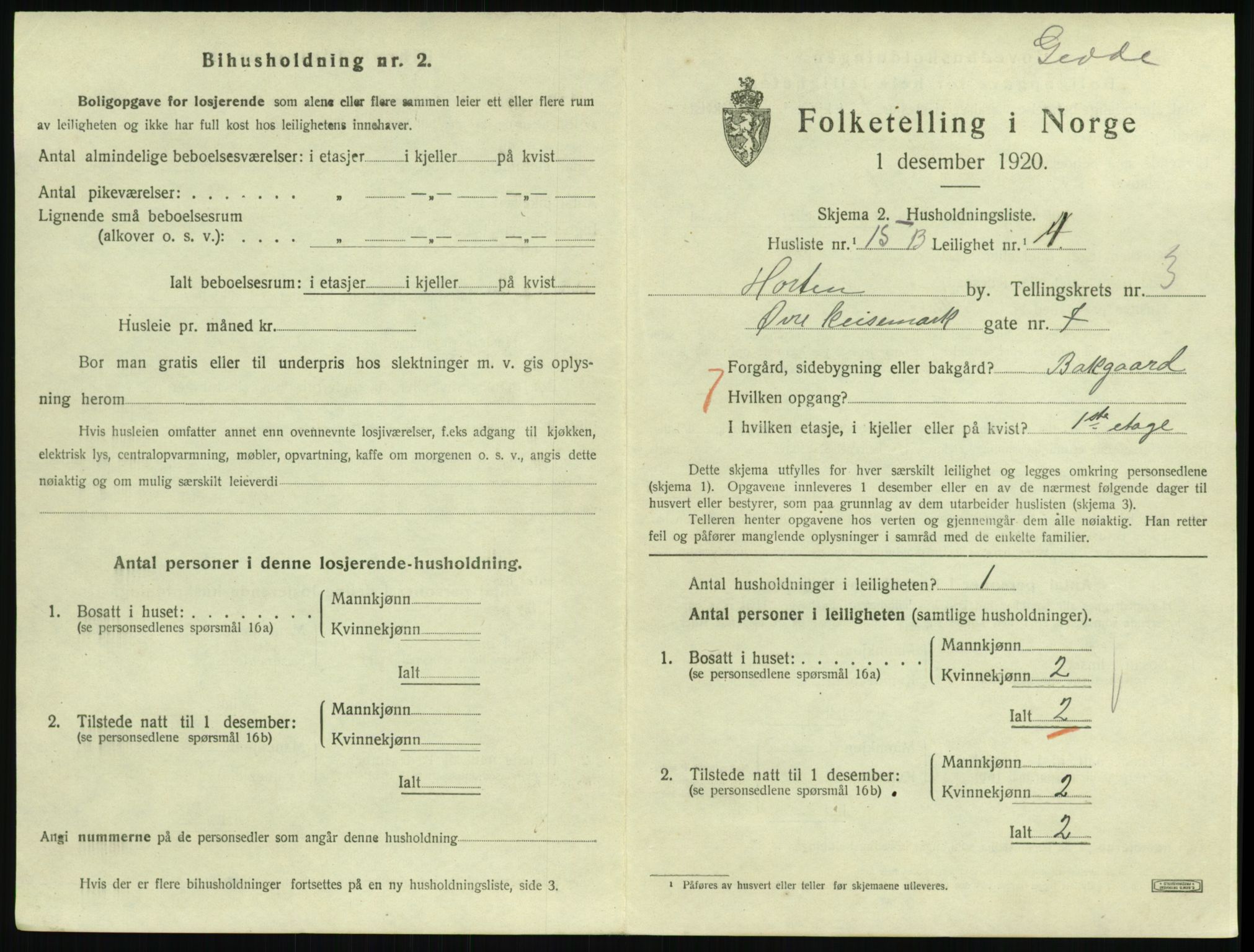 SAKO, Folketelling 1920 for 0703 Horten kjøpstad, 1920, s. 4183