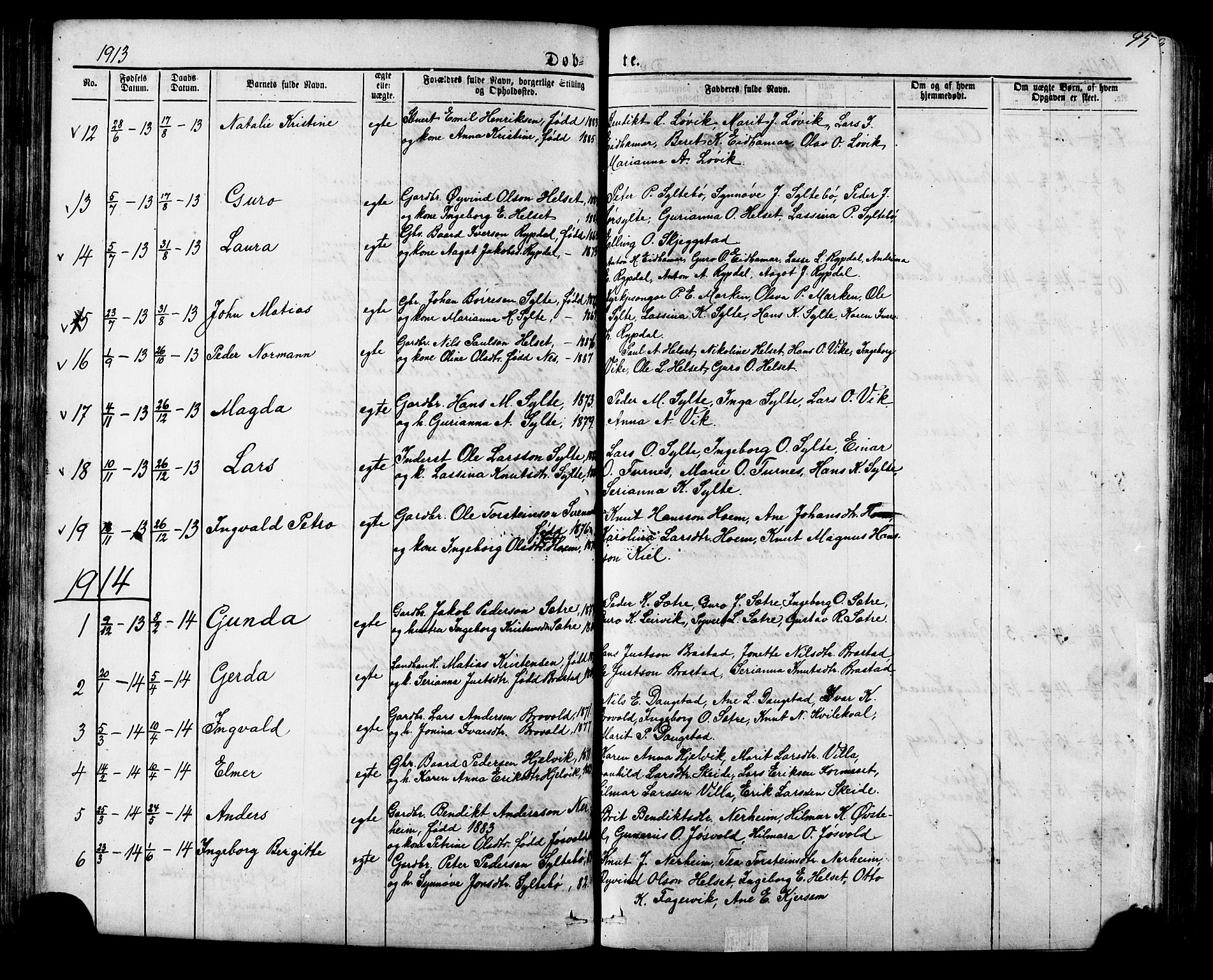 Ministerialprotokoller, klokkerbøker og fødselsregistre - Møre og Romsdal, AV/SAT-A-1454/541/L0547: Klokkerbok nr. 541C02, 1867-1921, s. 95