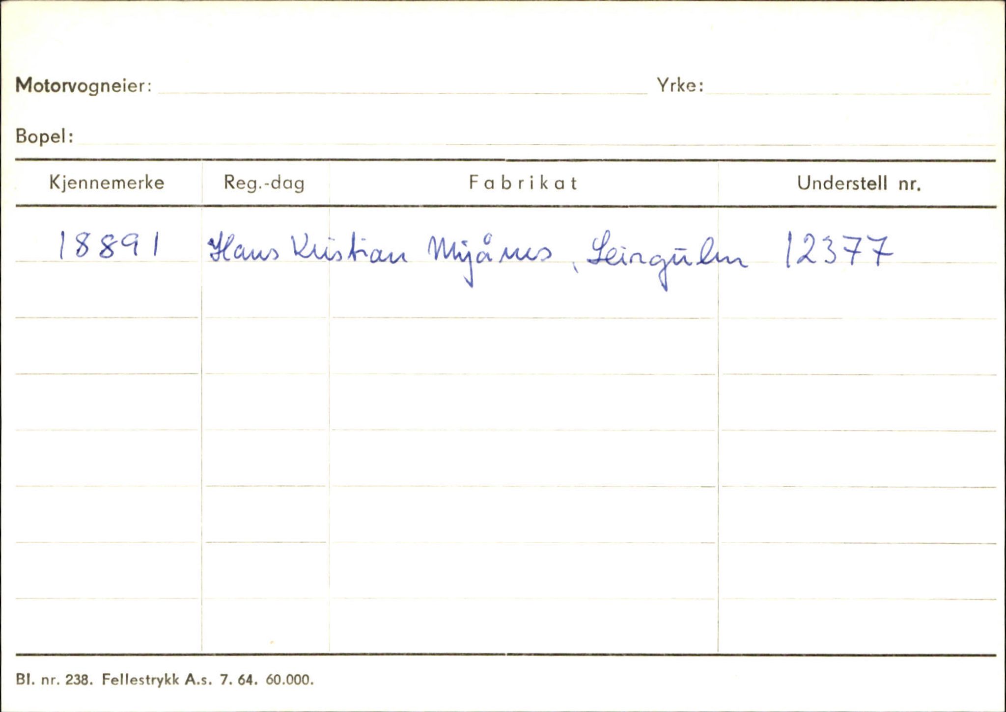 Statens vegvesen, Sogn og Fjordane vegkontor, SAB/A-5301/4/F/L0131: Eigarregister Høyanger P-Å. Stryn S-Å, 1945-1975, s. 1732