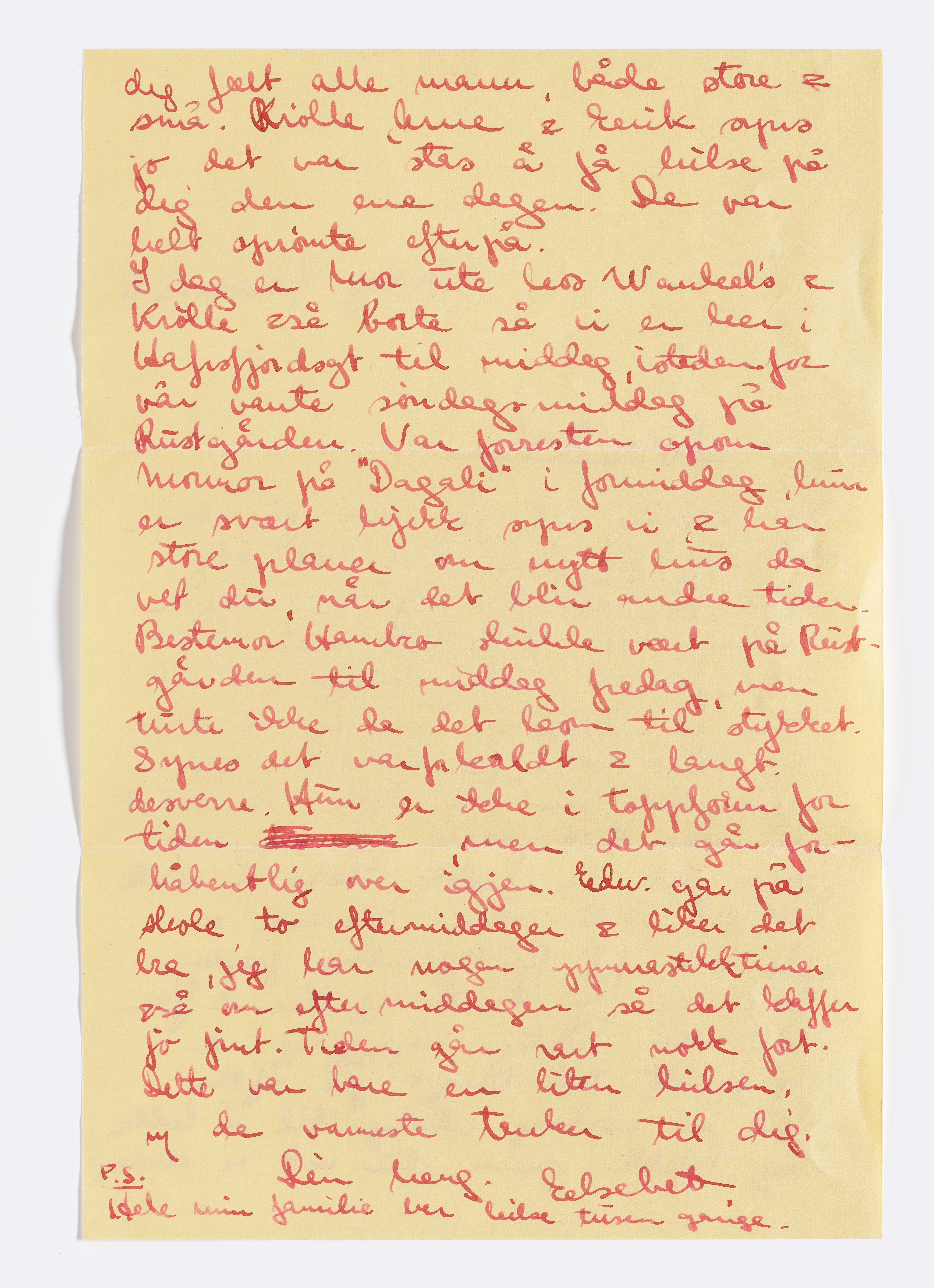 Johannes Sejersted Bødtker, AFM/GRI-1001/D/Db/Dbb/L0001/0003: Inngående brev / Brev, 1941