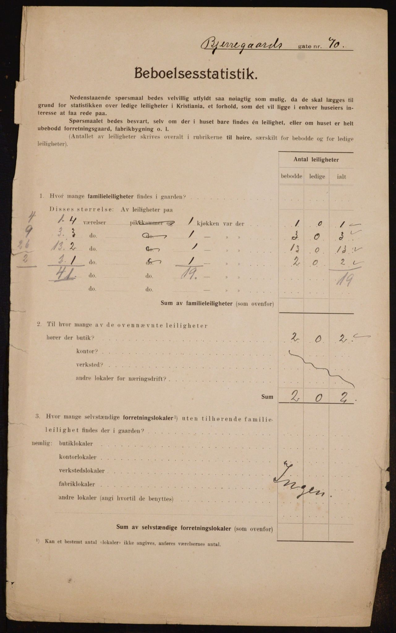 OBA, Kommunal folketelling 1.2.1910 for Kristiania, 1910, s. 6219