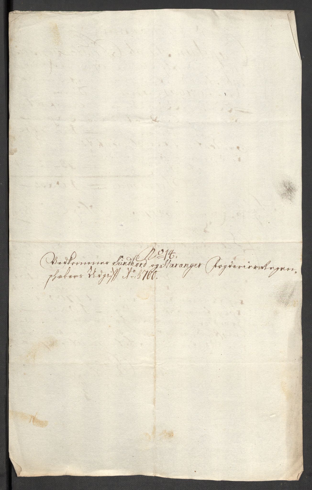 Rentekammeret inntil 1814, Reviderte regnskaper, Fogderegnskap, AV/RA-EA-4092/R48/L2979: Fogderegnskap Sunnhordland og Hardanger, 1700-1701, s. 265