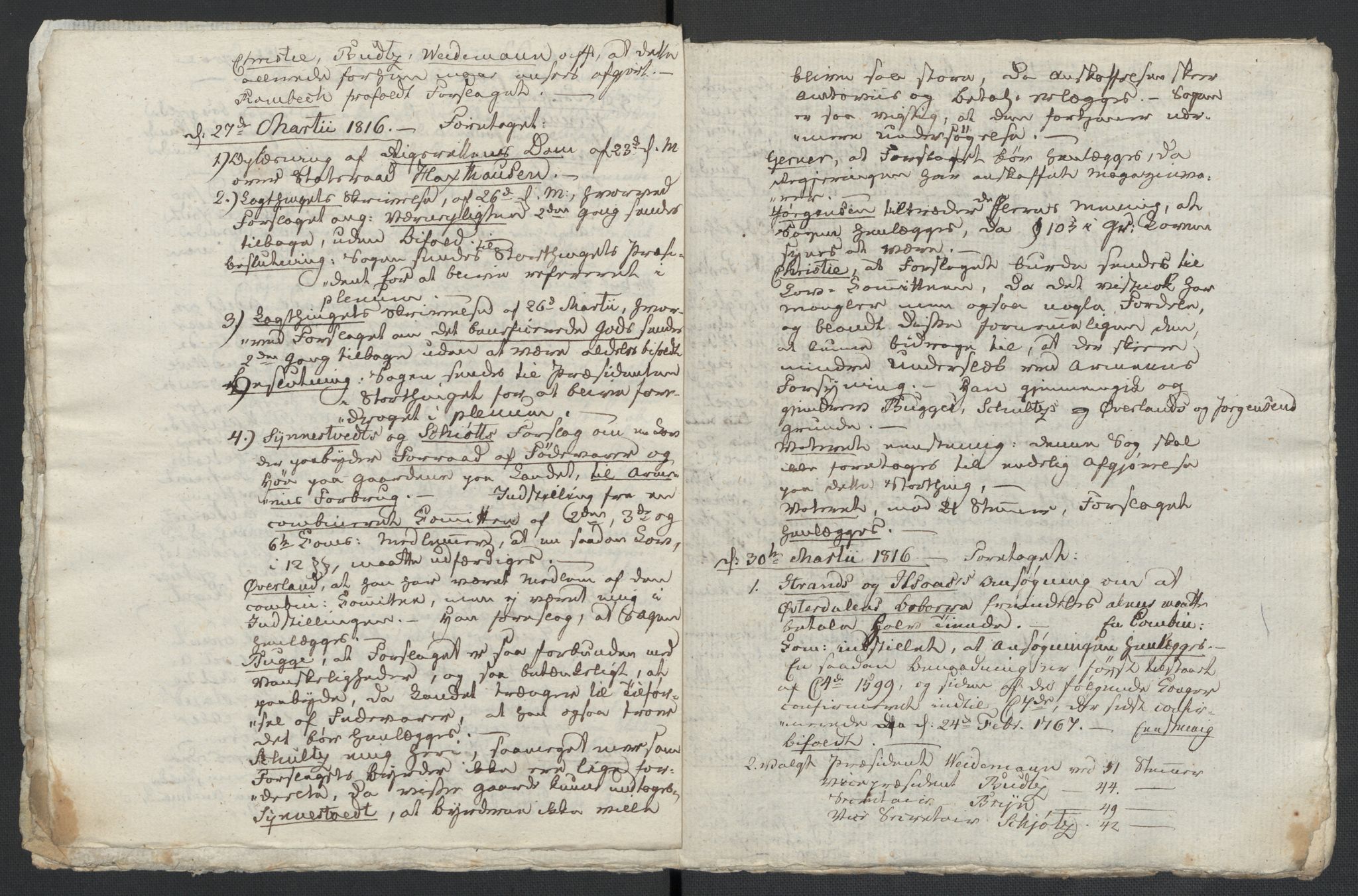 Christie, Wilhelm Frimann Koren, AV/RA-PA-0014/F/L0005: Christies dokumenter fra Stortinget, 1815-1816, s. 788