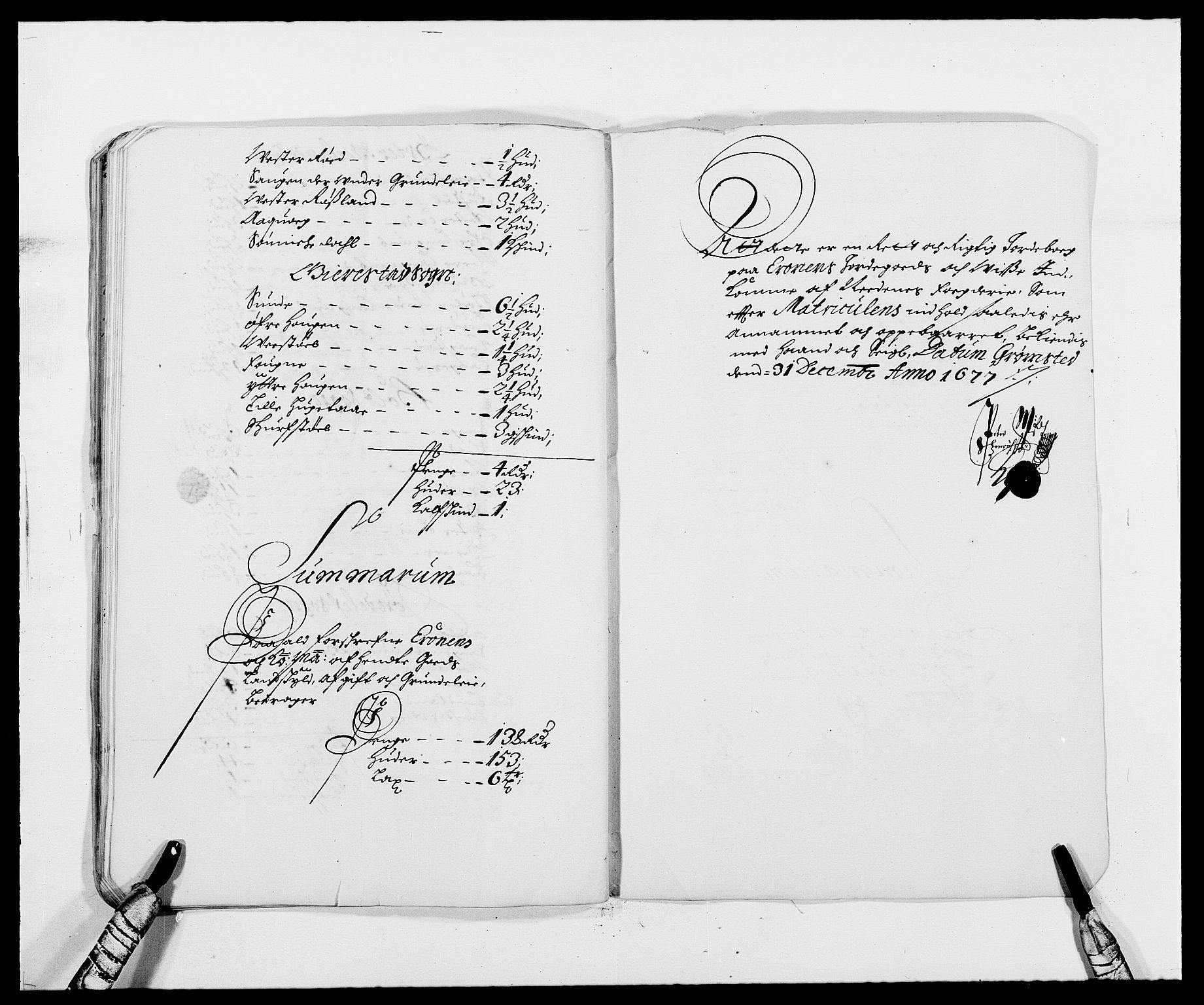 Rentekammeret inntil 1814, Reviderte regnskaper, Fogderegnskap, AV/RA-EA-4092/R39/L2302: Fogderegnskap Nedenes, 1677-1678, s. 59