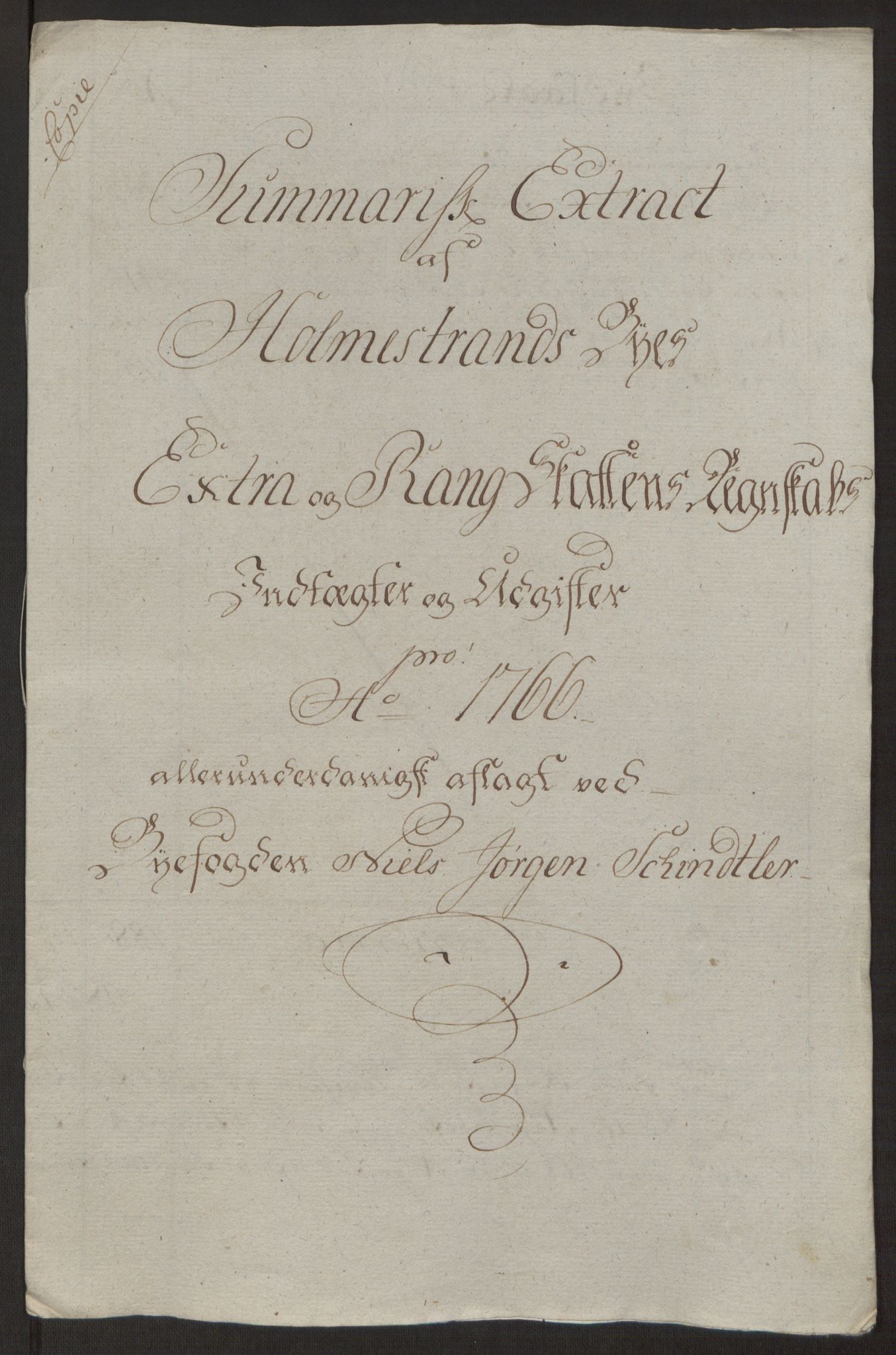 Rentekammeret inntil 1814, Reviderte regnskaper, Byregnskaper, AV/RA-EA-4066/R/Rh/L0163/0001: [H4] Kontribusjonsregnskap / Ekstraskatt, Holmestrand, 1762-1772, s. 255