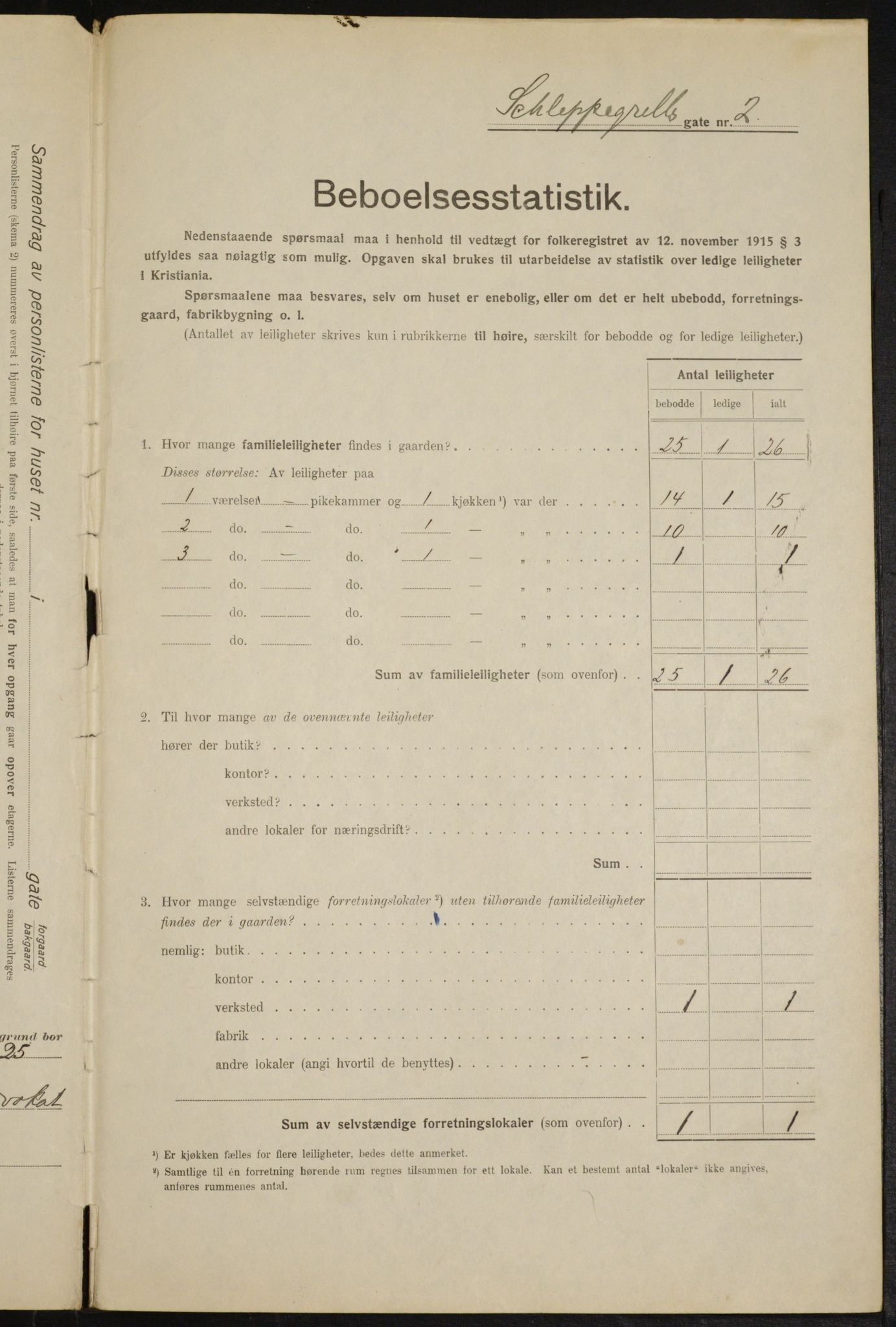 OBA, Kommunal folketelling 1.2.1916 for Kristiania, 1916, s. 91782