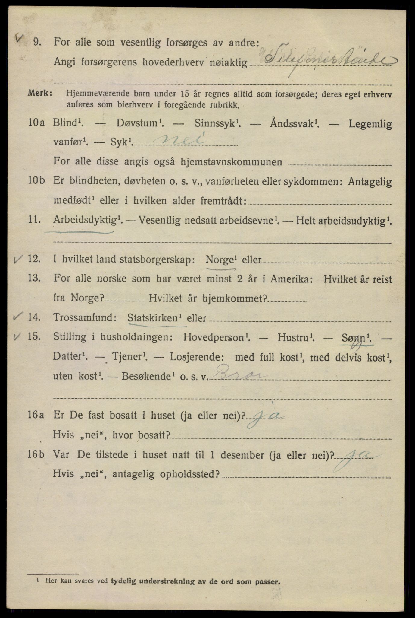 SAO, Folketelling 1920 for 0301 Kristiania kjøpstad, 1920, s. 312504