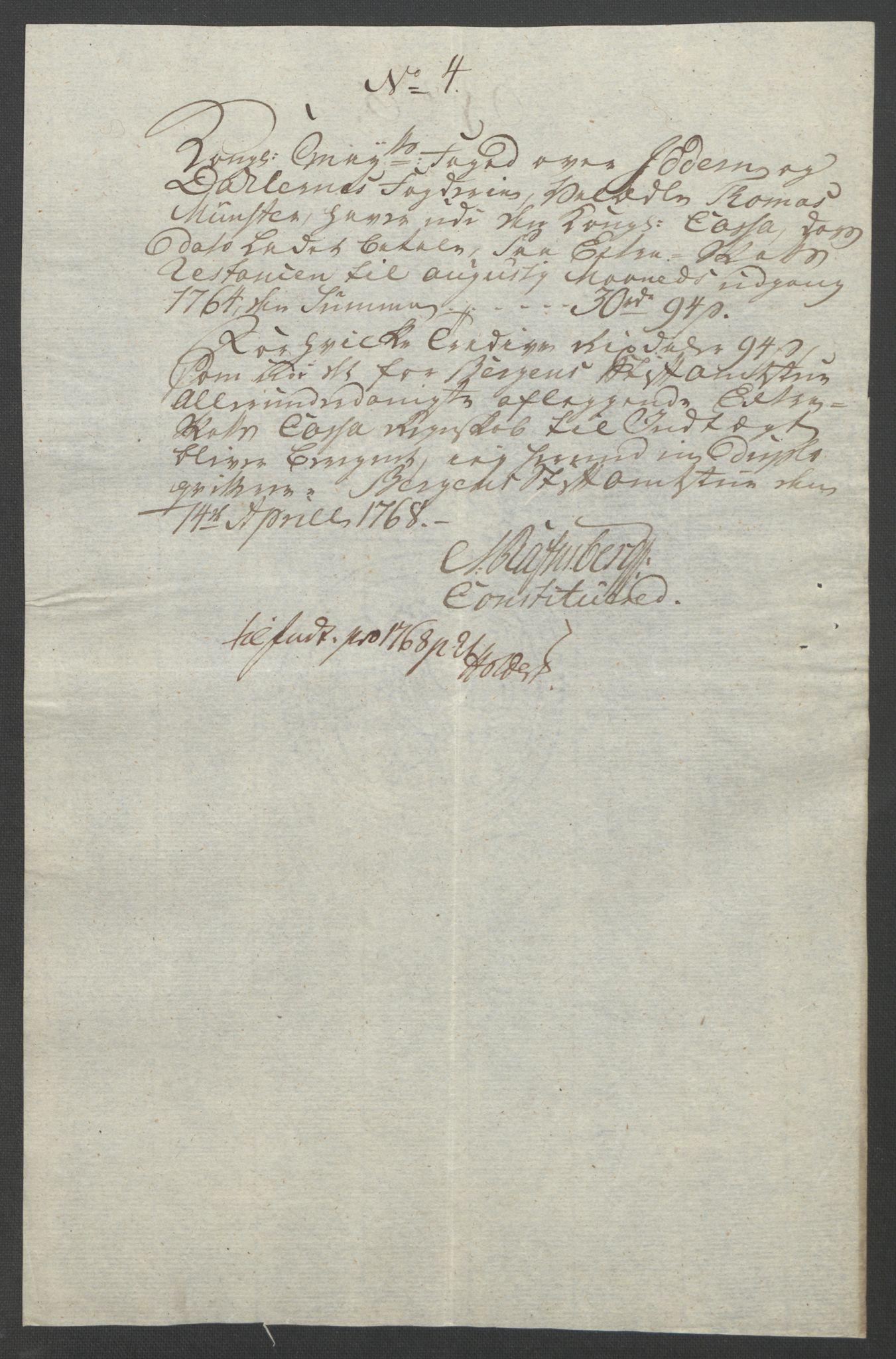 Rentekammeret inntil 1814, Reviderte regnskaper, Fogderegnskap, AV/RA-EA-4092/R46/L2836: Ekstraskatten Jæren og Dalane, 1764-1766, s. 288