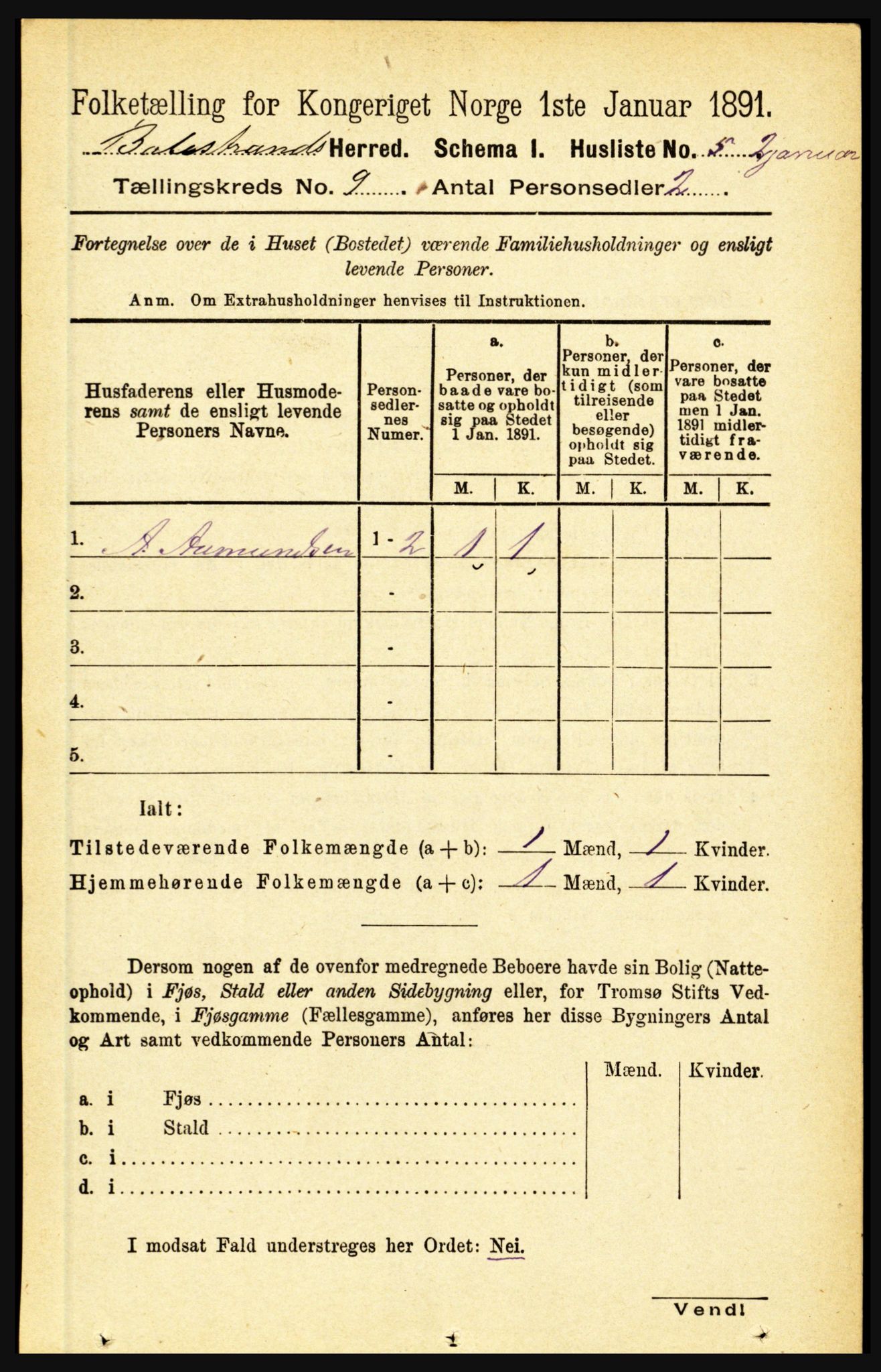 RA, Folketelling 1891 for 1418 Balestrand herred, 1891, s. 2018