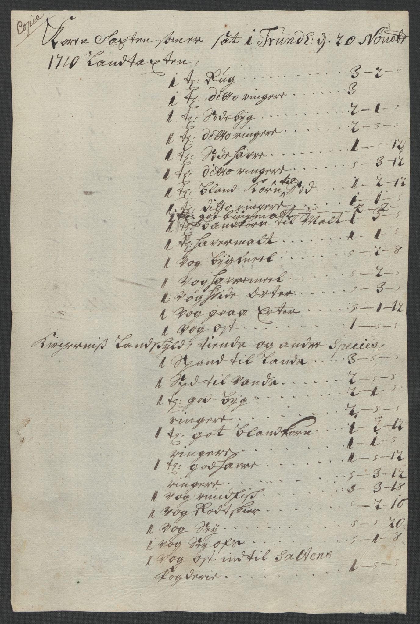 Rentekammeret inntil 1814, Reviderte regnskaper, Fogderegnskap, RA/EA-4092/R55/L3659: Fogderegnskap Romsdal, 1709-1710, s. 385