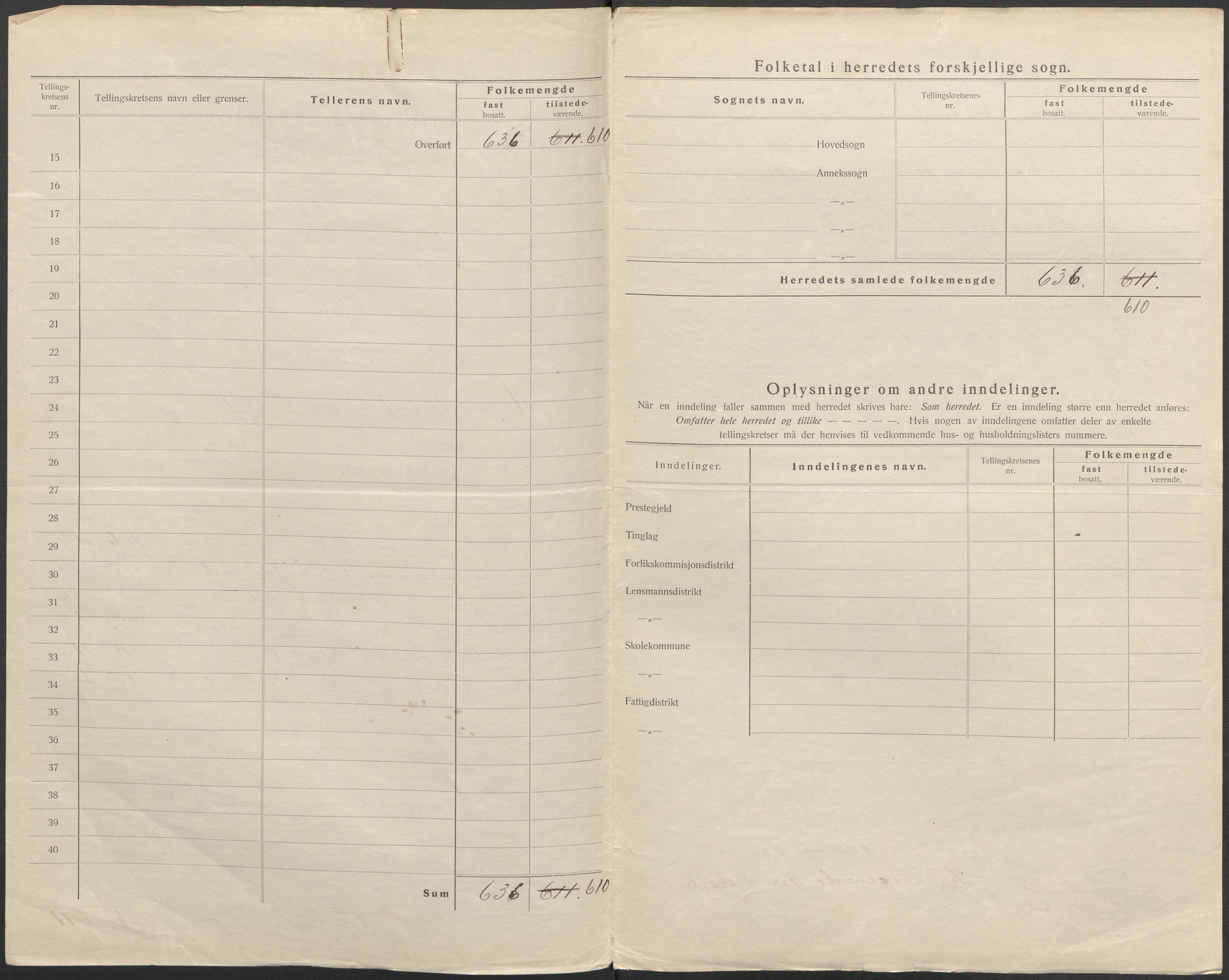 SAB, Folketelling 1920 for 1239 Hålandsdal herred, 1920, s. 3