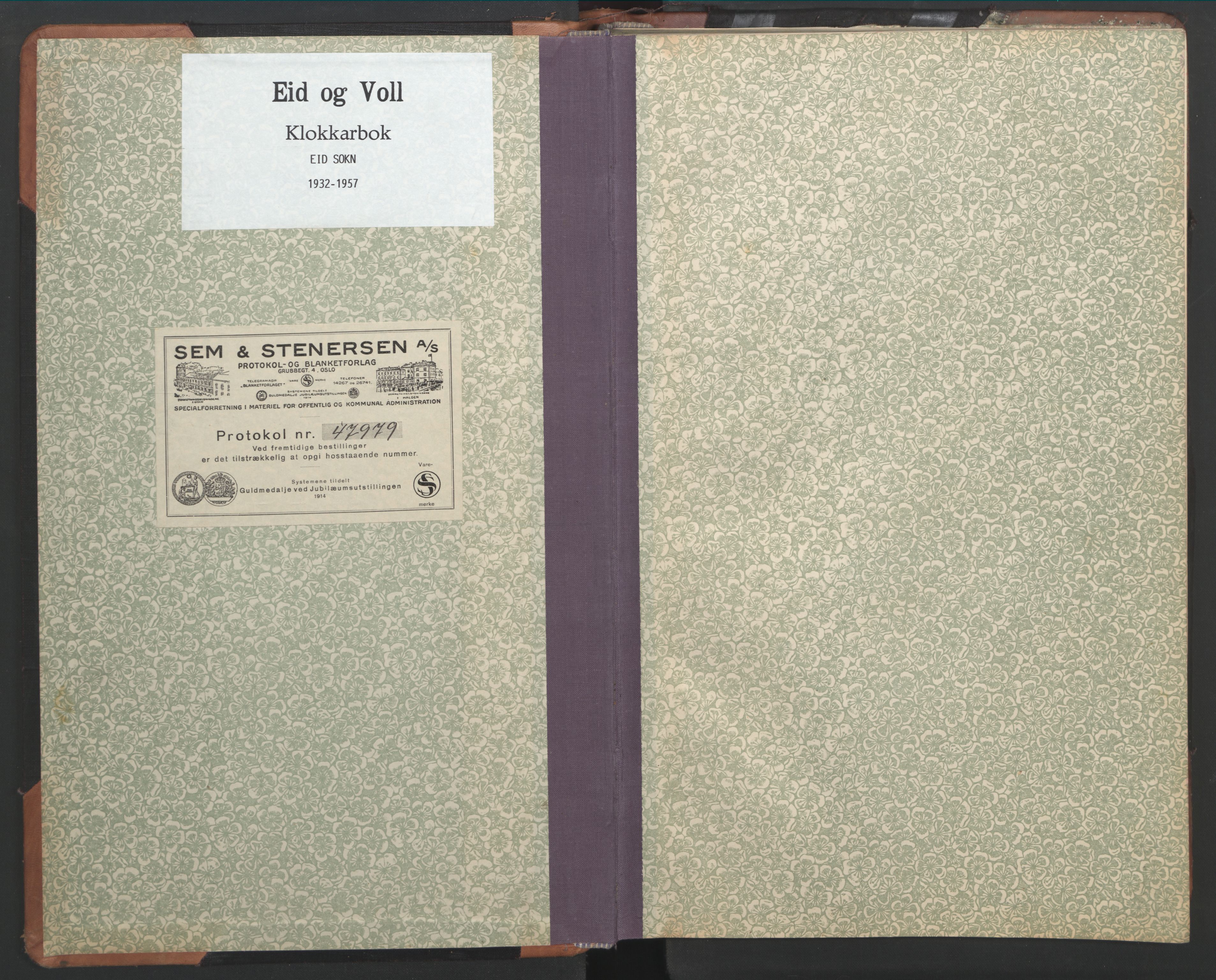 Ministerialprotokoller, klokkerbøker og fødselsregistre - Møre og Romsdal, AV/SAT-A-1454/542/L0559: Klokkerbok nr. 542C02, 1932-1952