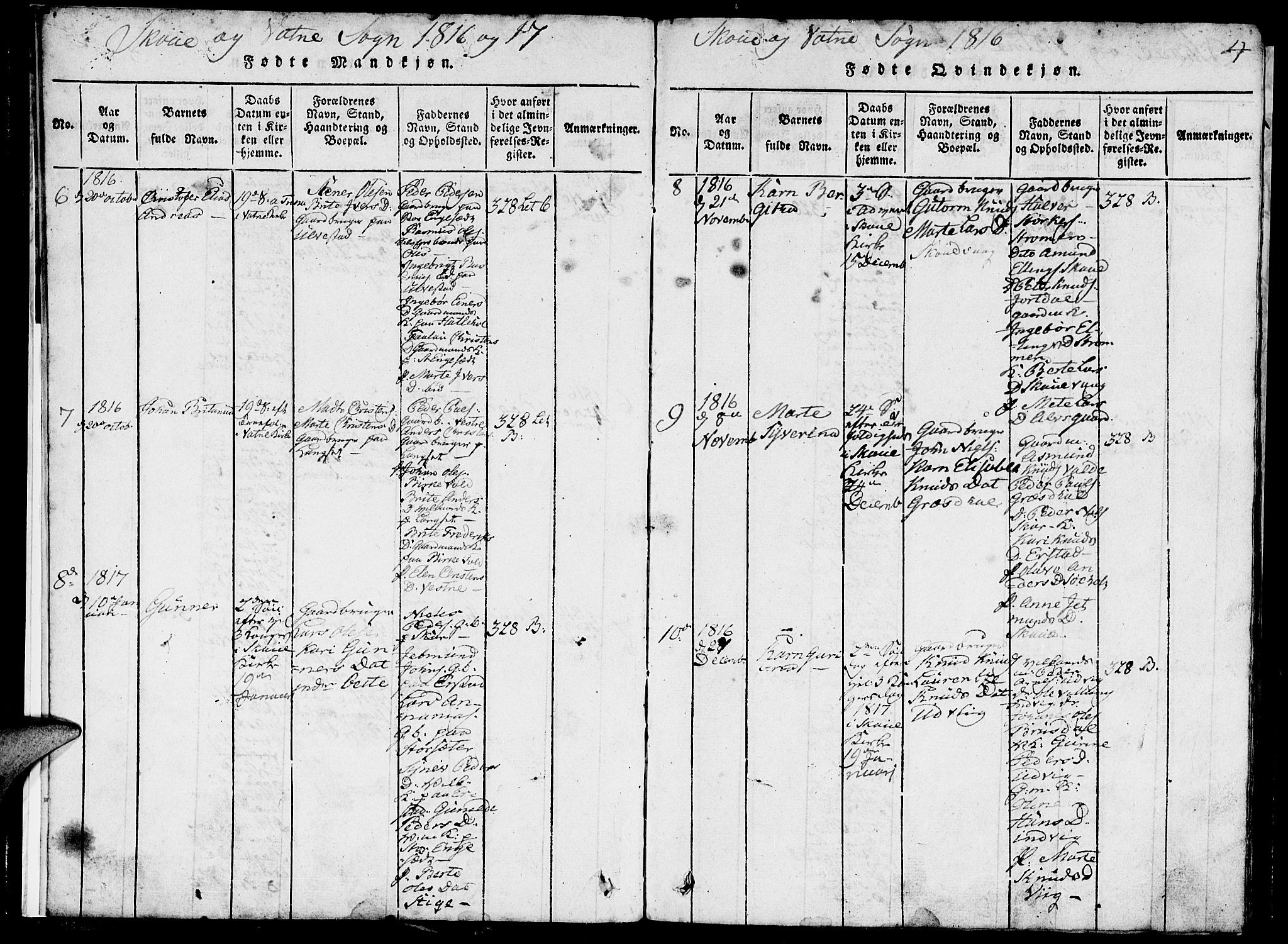 Ministerialprotokoller, klokkerbøker og fødselsregistre - Møre og Romsdal, AV/SAT-A-1454/524/L0360: Klokkerbok nr. 524C01, 1816-1830, s. 4