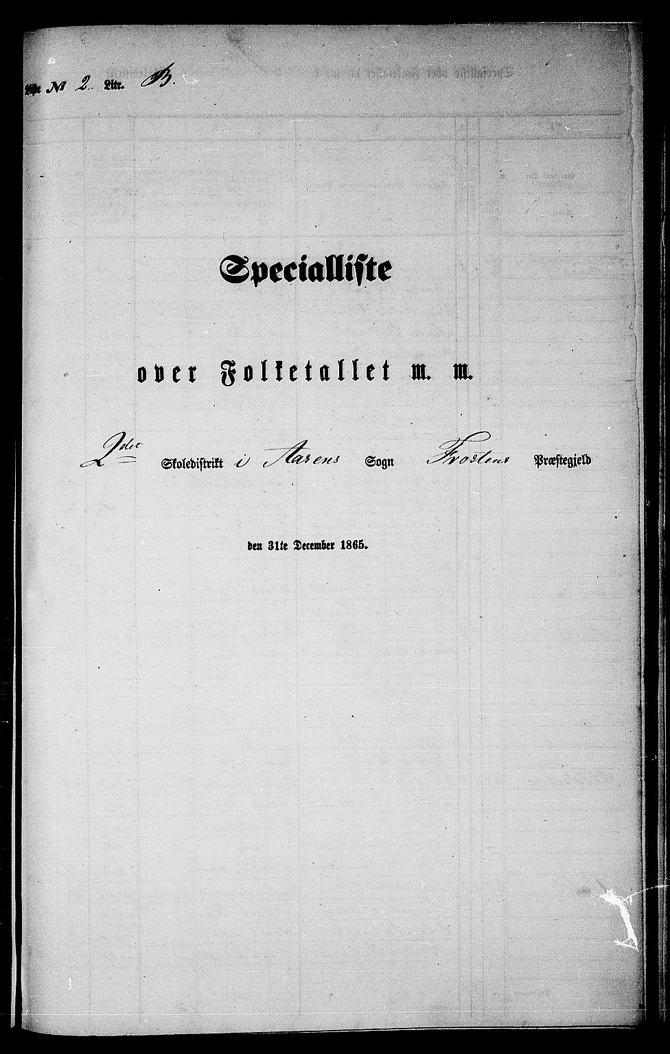 RA, Folketelling 1865 for 1717P Frosta prestegjeld, 1865, s. 170
