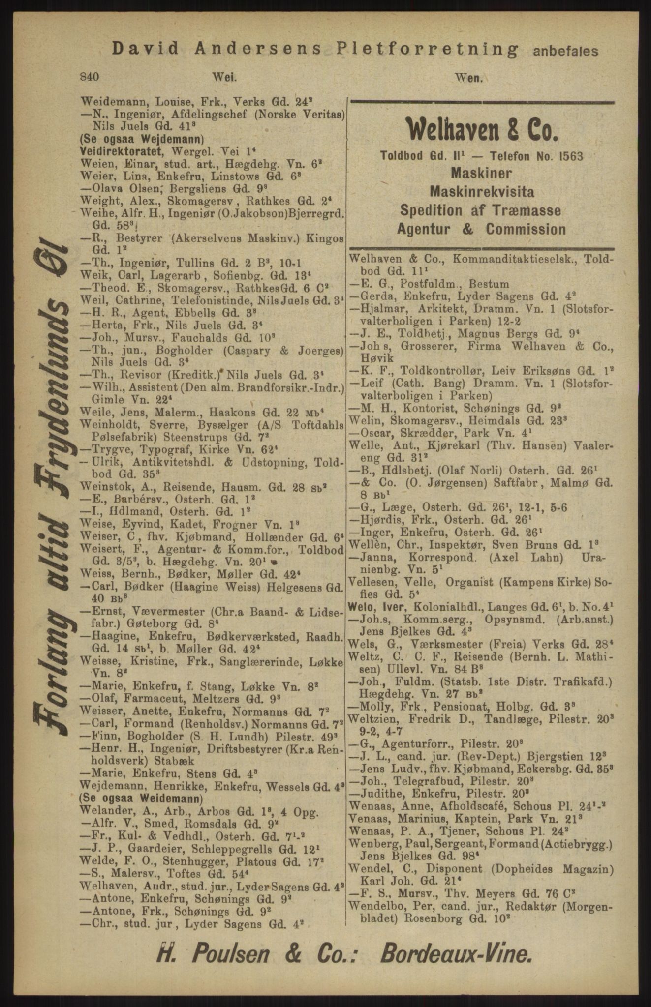 Kristiania/Oslo adressebok, PUBL/-, 1904, s. 840