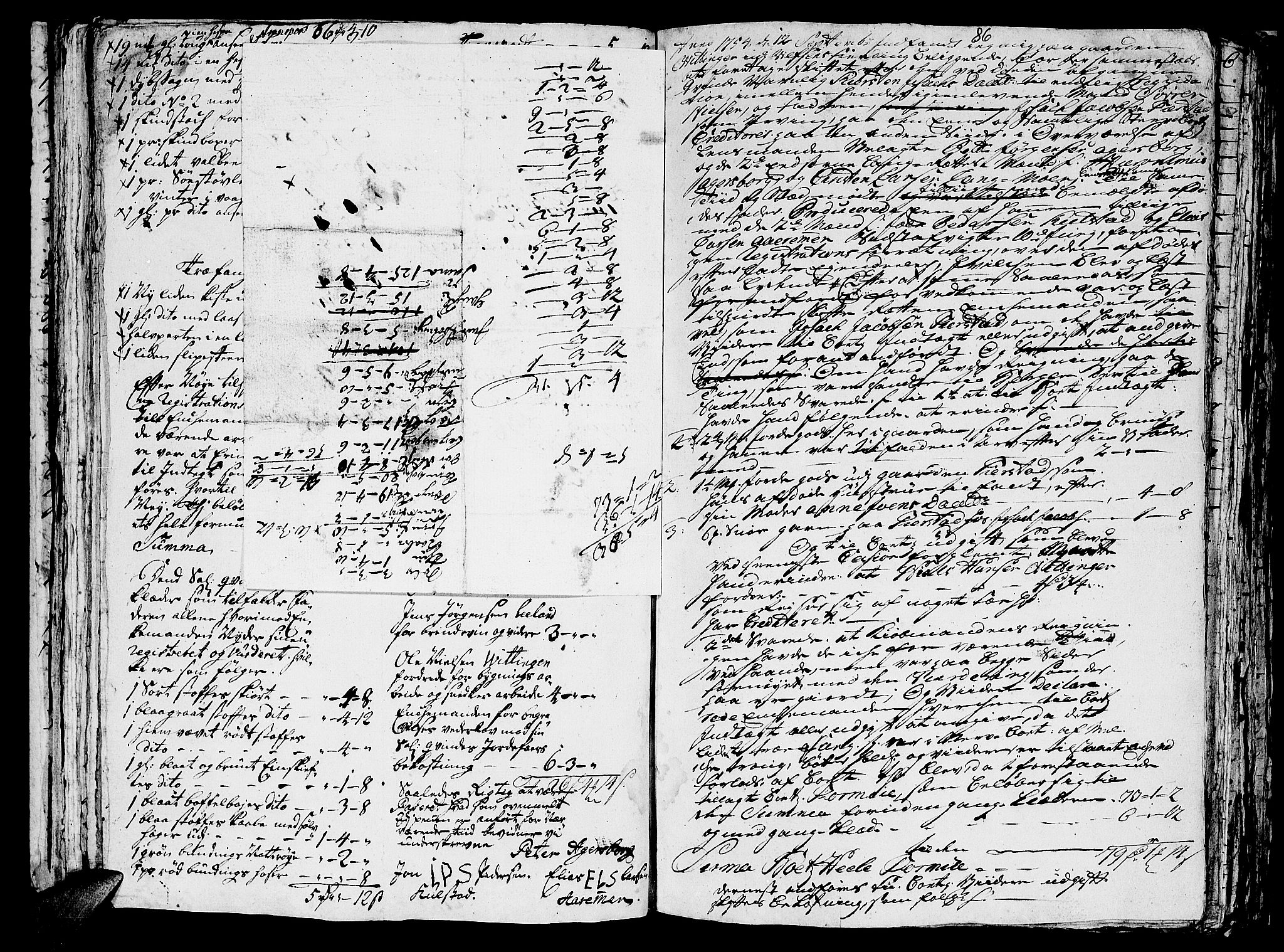 Helgeland sorenskriveri, AV/SAT-A-0004/3/3A/L0031: Konseptprotokoll 16, 1754, s. 85b-86a