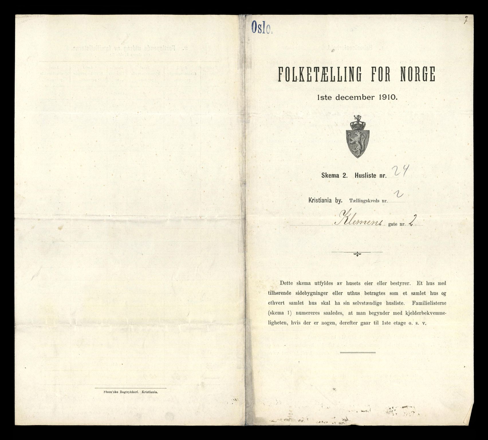 RA, Folketelling 1910 for 0301 Kristiania kjøpstad, 1910, s. 50743