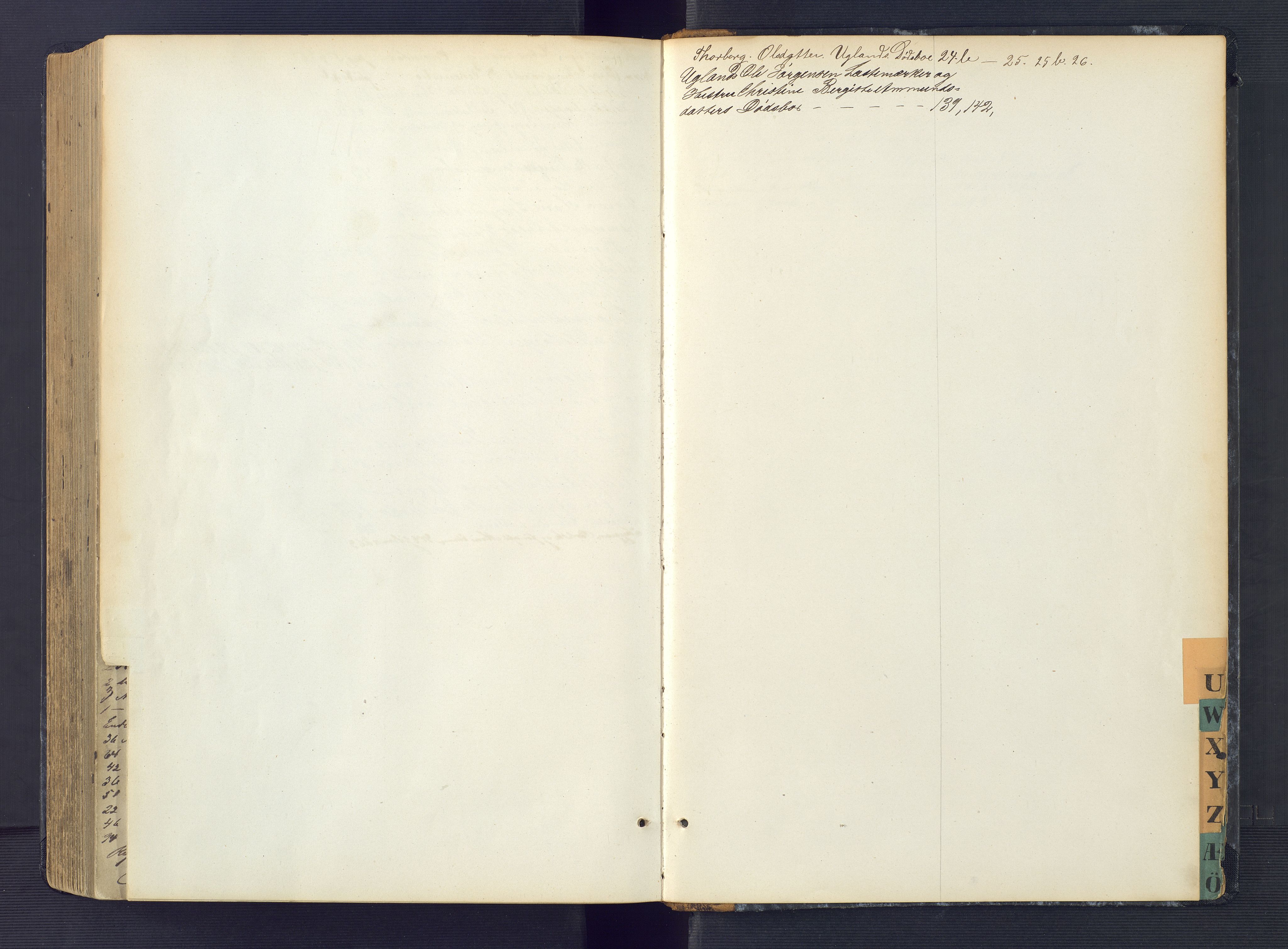 Kristiansand byrett, AV/SAK-1223-0001/H/Hc/L0030: Skifteregistreringsprotokoll nr. 2, med register, 1867-1876