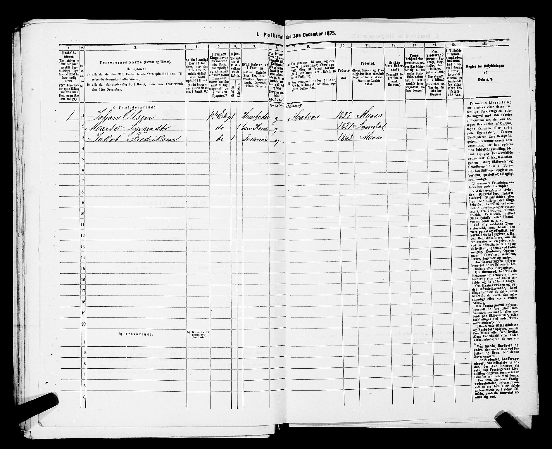 RA, Folketelling 1875 for 0104B Moss prestegjeld, Moss kjøpstad, 1875, s. 571