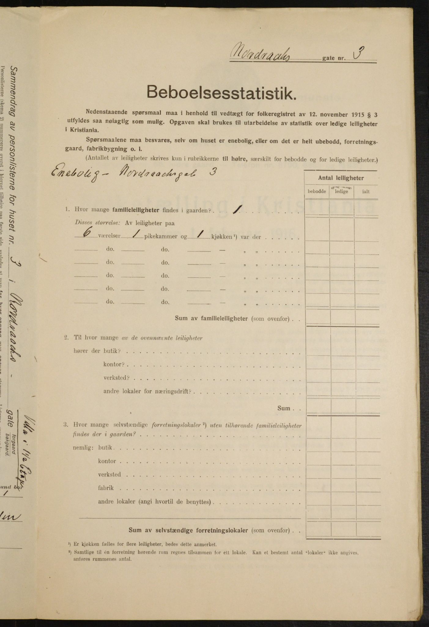 OBA, Kommunal folketelling 1.2.1916 for Kristiania, 1916, s. 75106