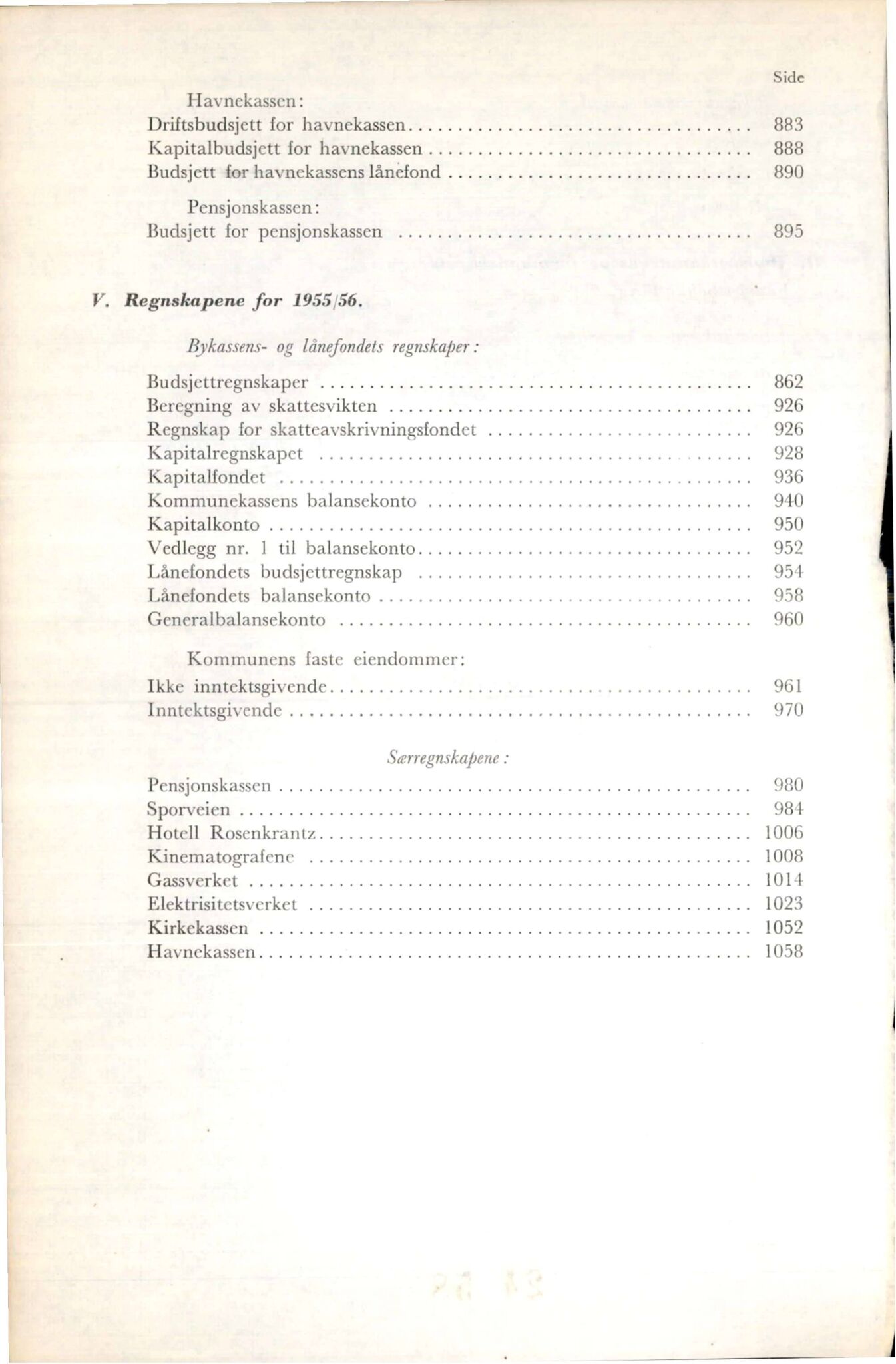 Bergen kommune. Formannskapet, BBA/A-0003/Ad/L0173: Bergens Kommuneforhandlinger, bind II, 1956
