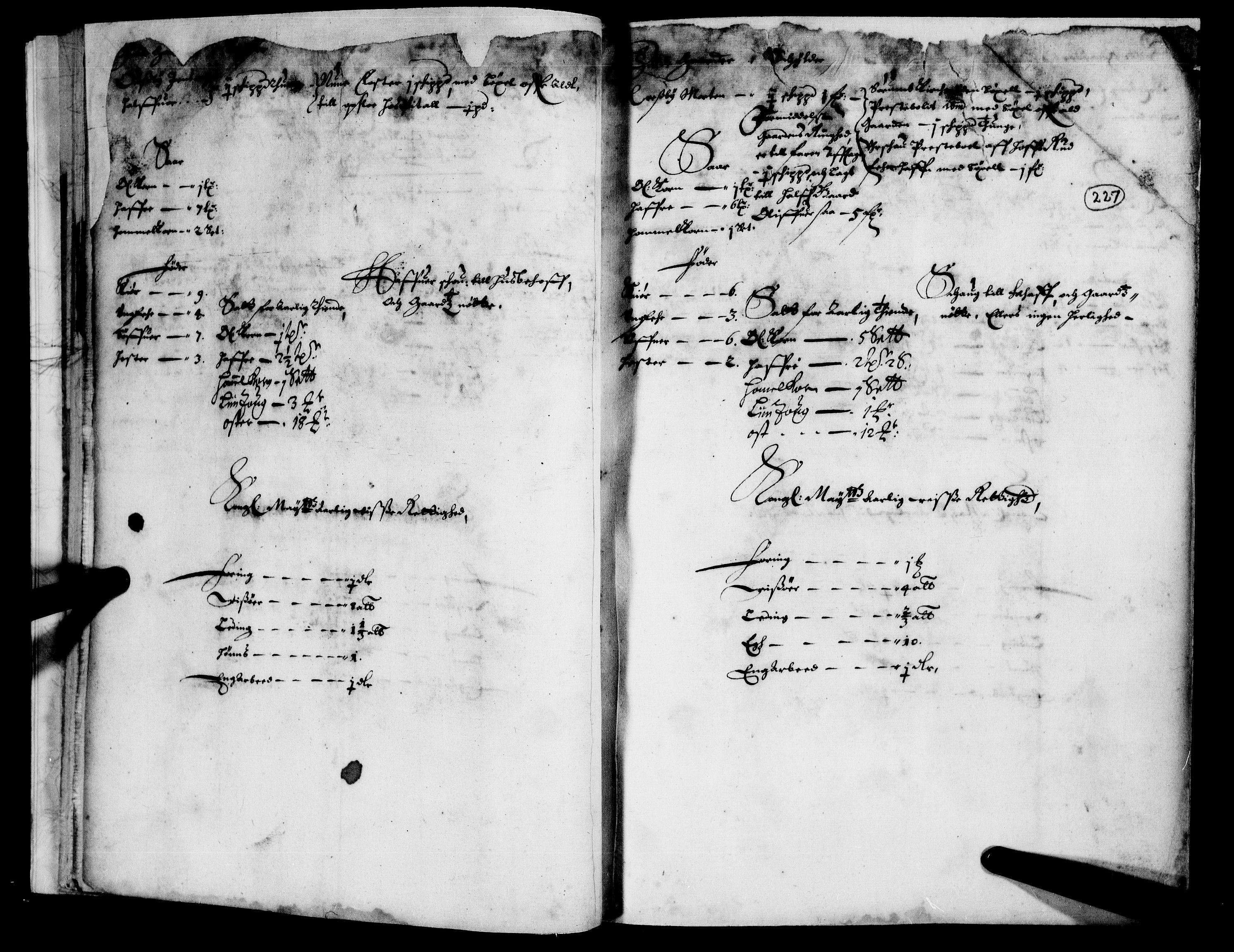 Rentekammeret inntil 1814, Realistisk ordnet avdeling, AV/RA-EA-4070/N/Nb/Nba/L0008: Nedre Romerike fogderi, 2. del, 1666, s. 226b-227a
