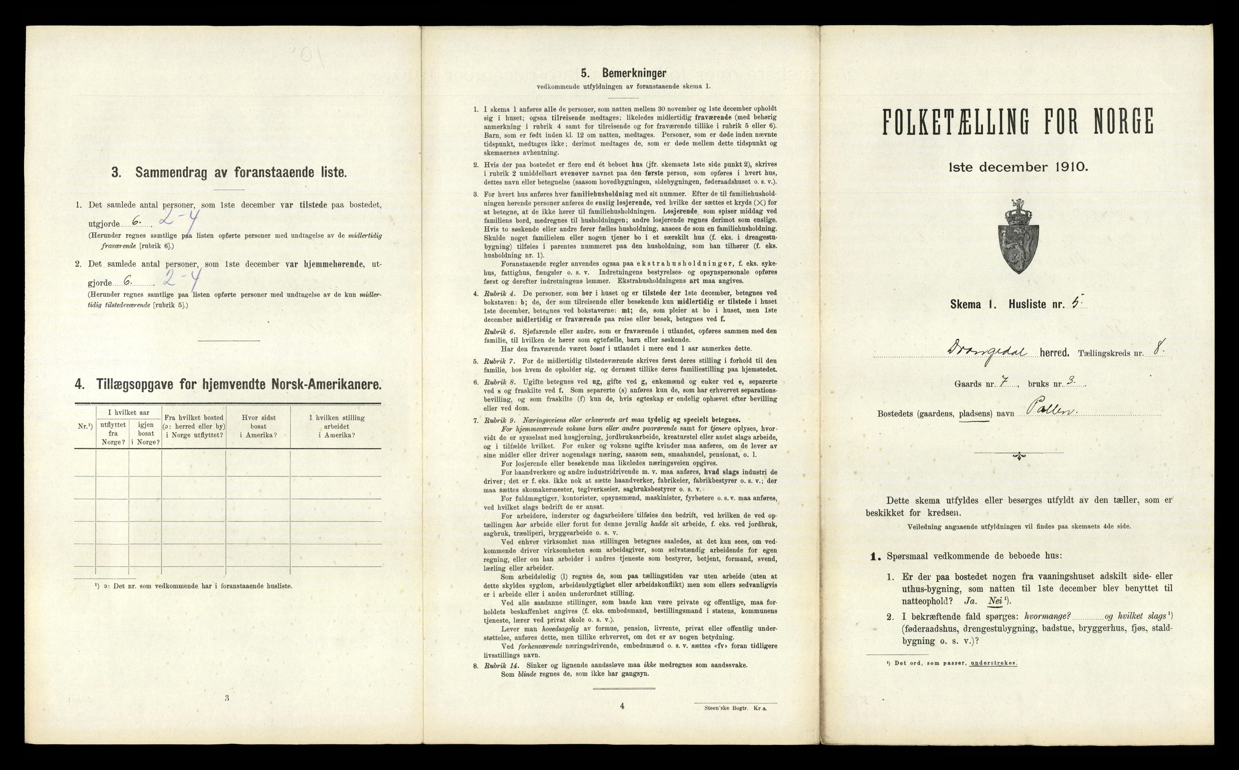 RA, Folketelling 1910 for 0817 Drangedal herred, 1910, s. 743