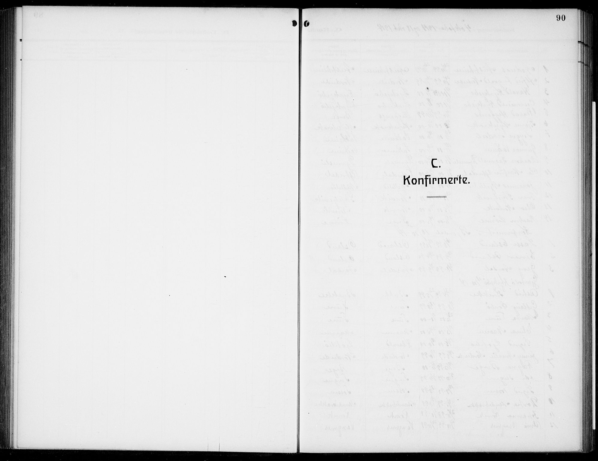 Lavik sokneprestembete, SAB/A-80901: Klokkerbok nr. B 4, 1914-1937, s. 90